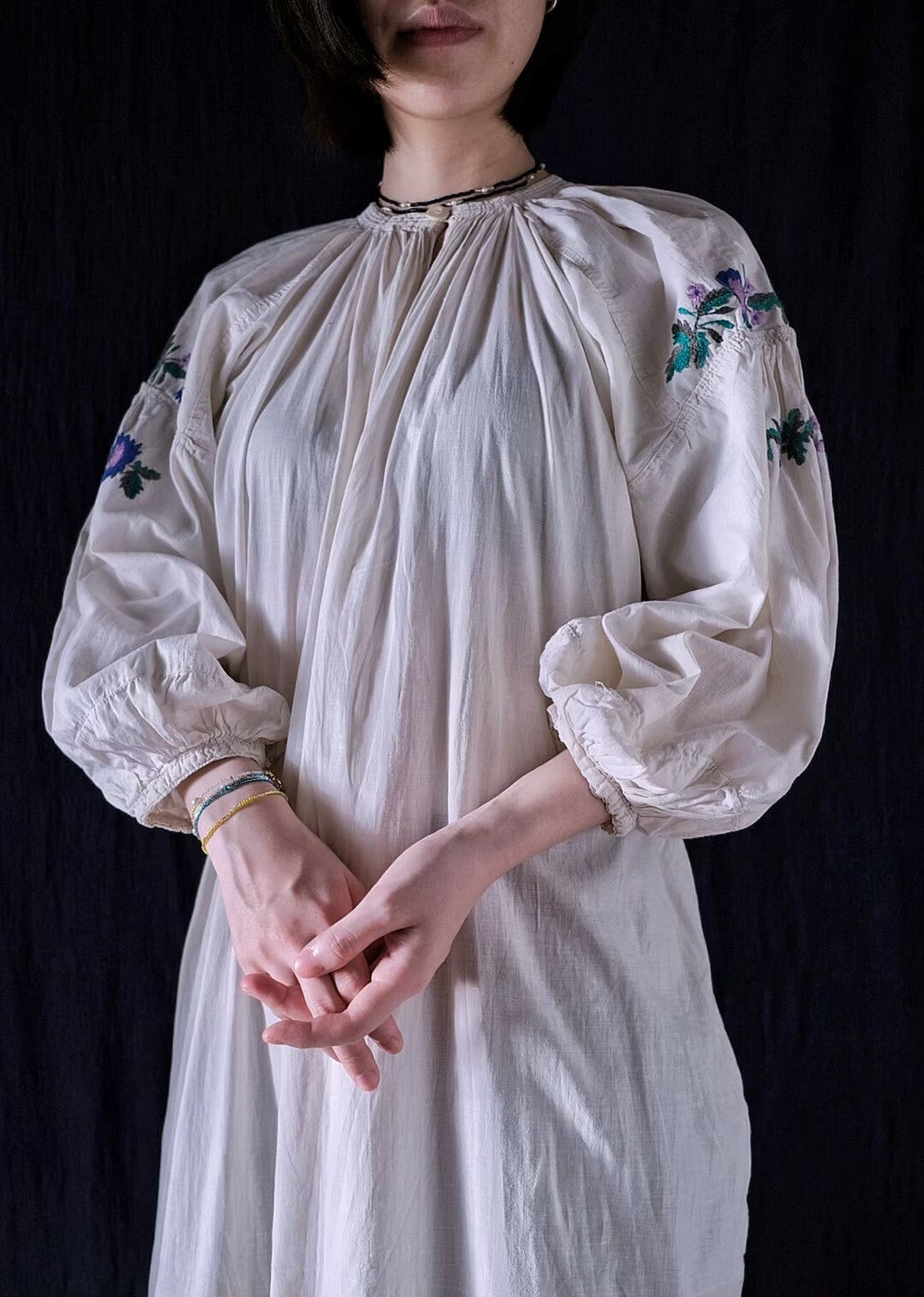 1940’s Ukrainian Hand Embroidered Dress / 烏克蘭手工刺繡洋裝