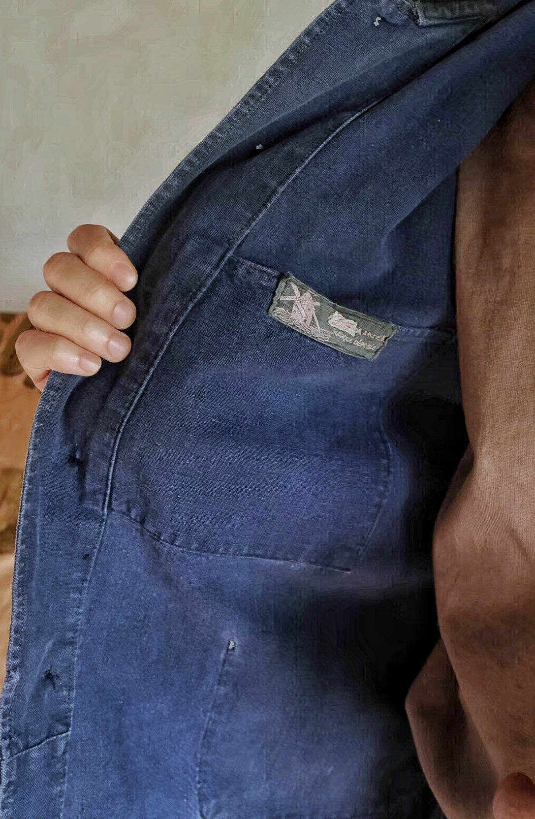 1940’s "Au Molinel" Linen Work Jacket / 法國工作外套