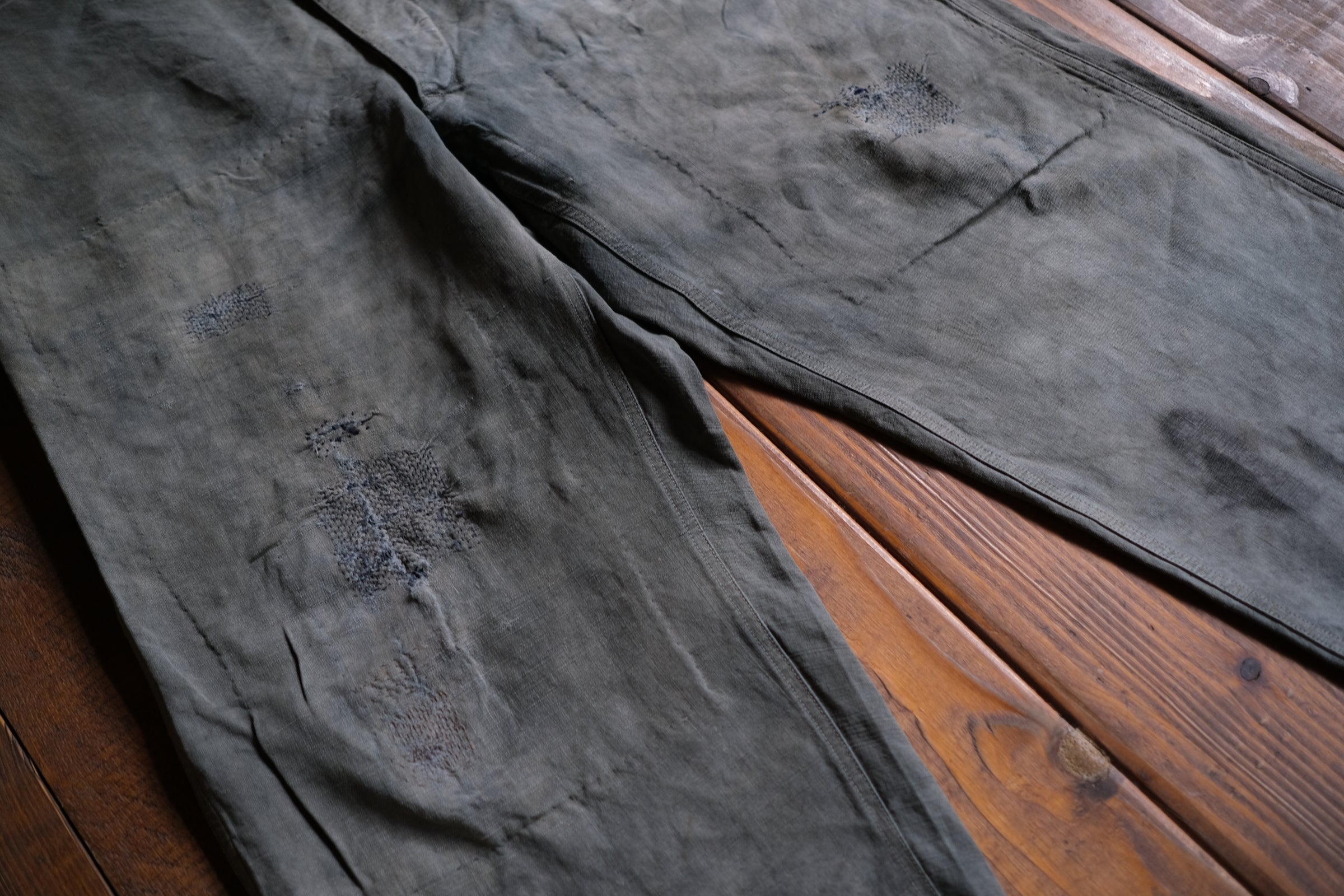 1940’s French Military Bourgeron Trousers / 法國軍用麻料長褲