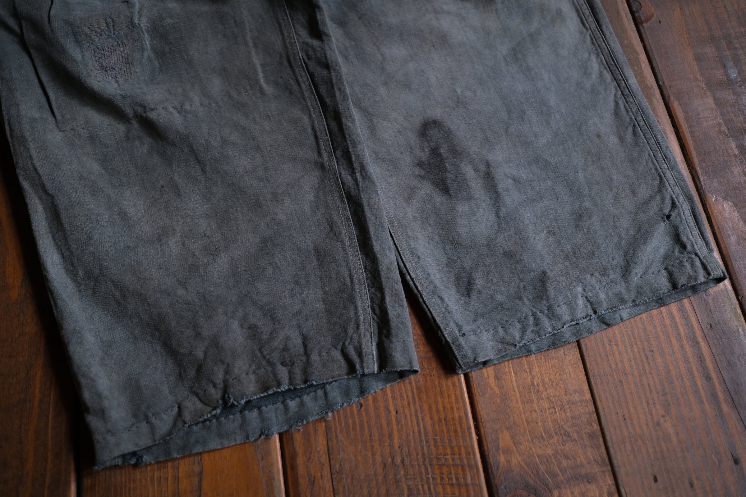 1940’s French Military Bourgeron Trousers / 法國軍用麻料長褲