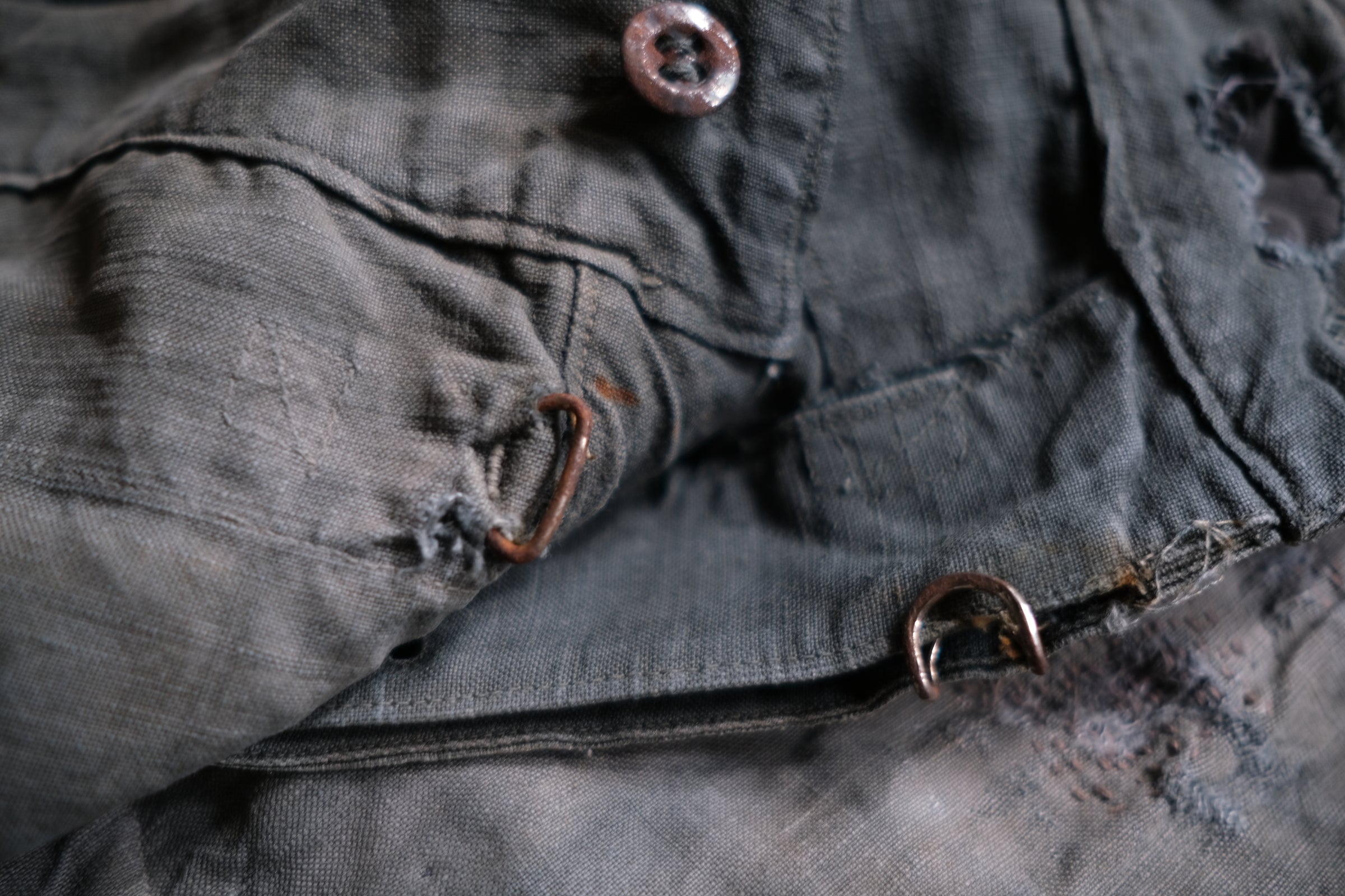 1940’s French Military Bourgeron Trousers / 法國軍用麻料長褲