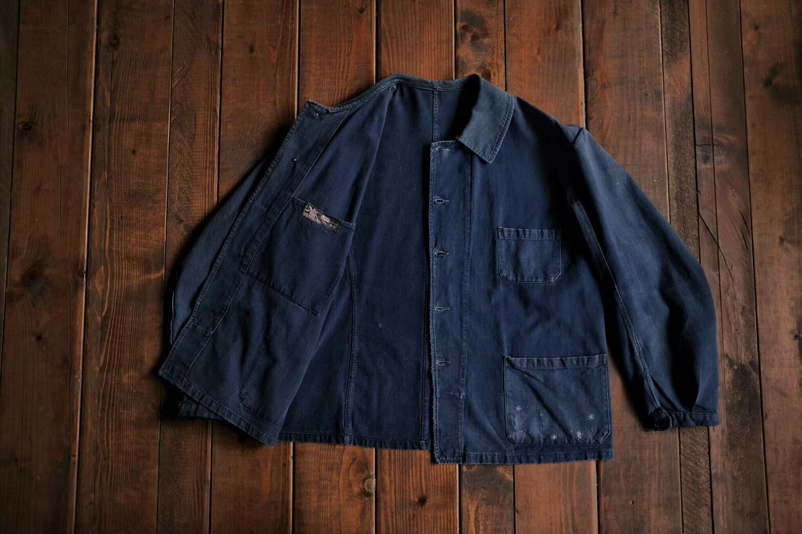 1940’s "Au Molinel" Linen Work Jacket / 法國工作外套