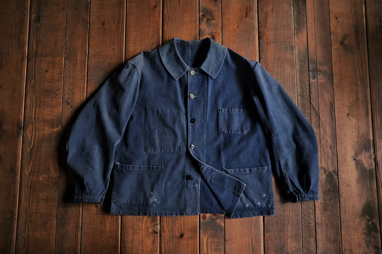 1940’s "Au Molinel" Linen Work Jacket / 法國工作外套
