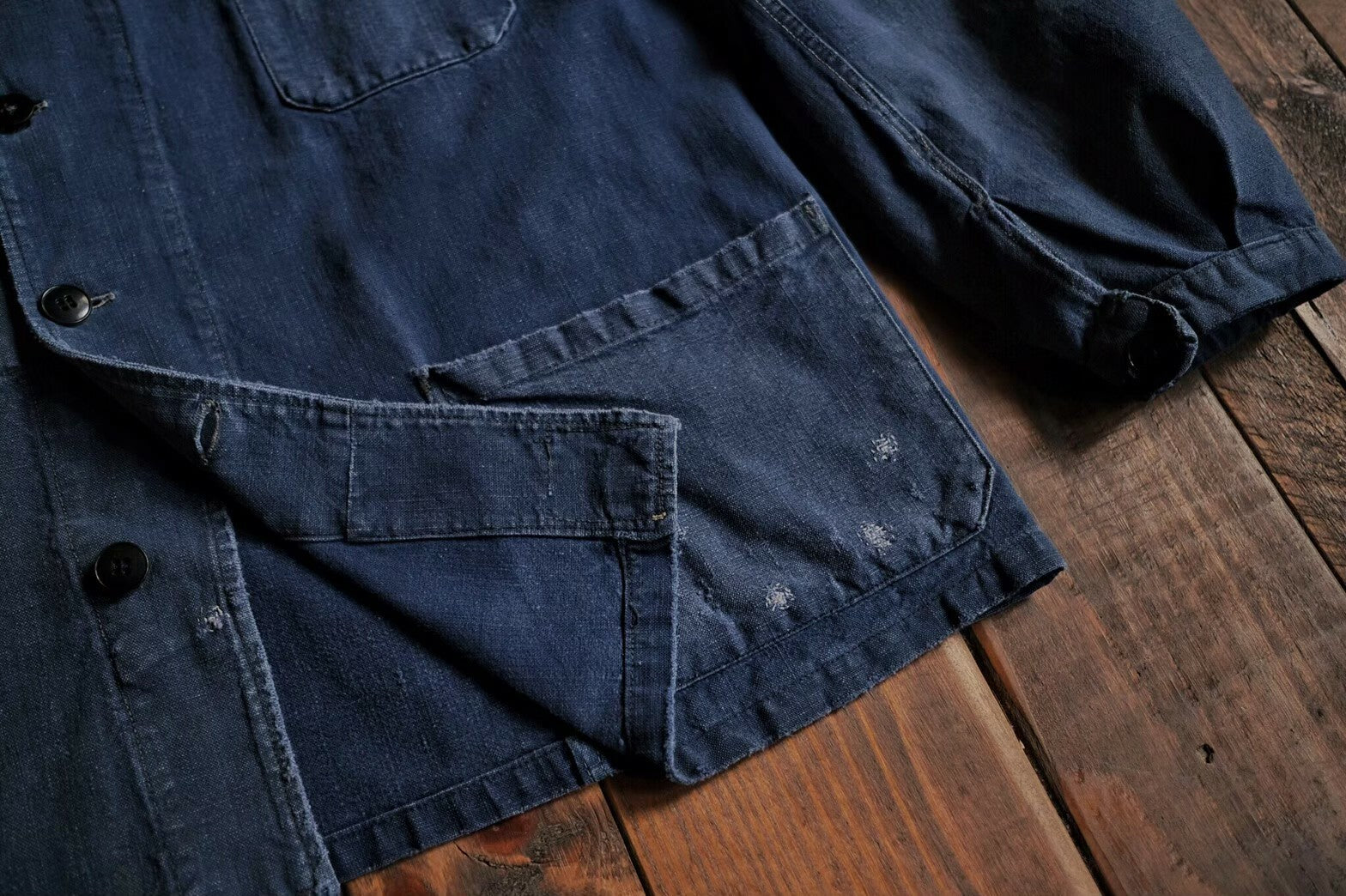 1940’s "Au Molinel" Linen Work Jacket / 法國工作外套