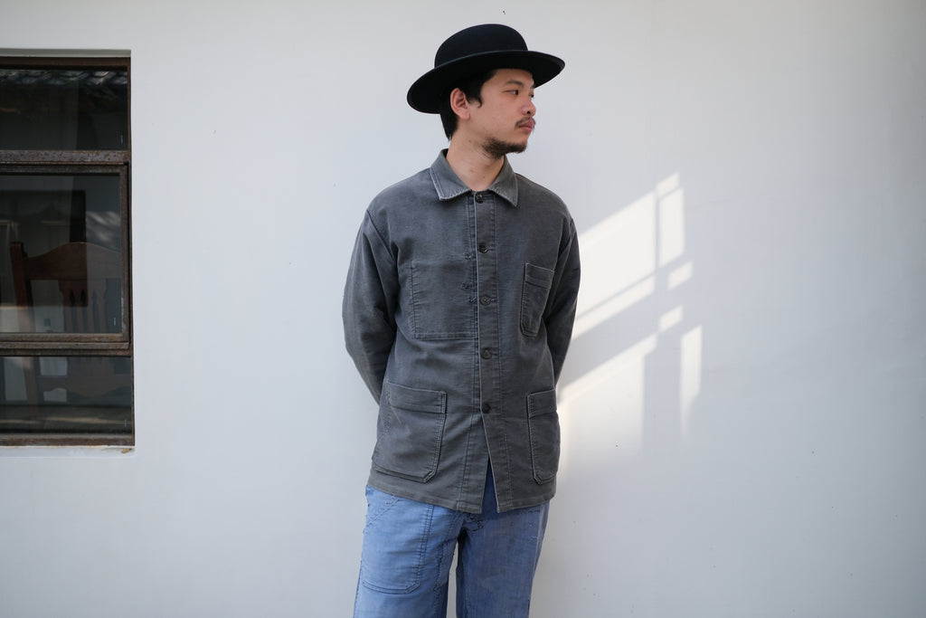 1960’s French Moleskin Work Jacket / 法國黑色工作外套