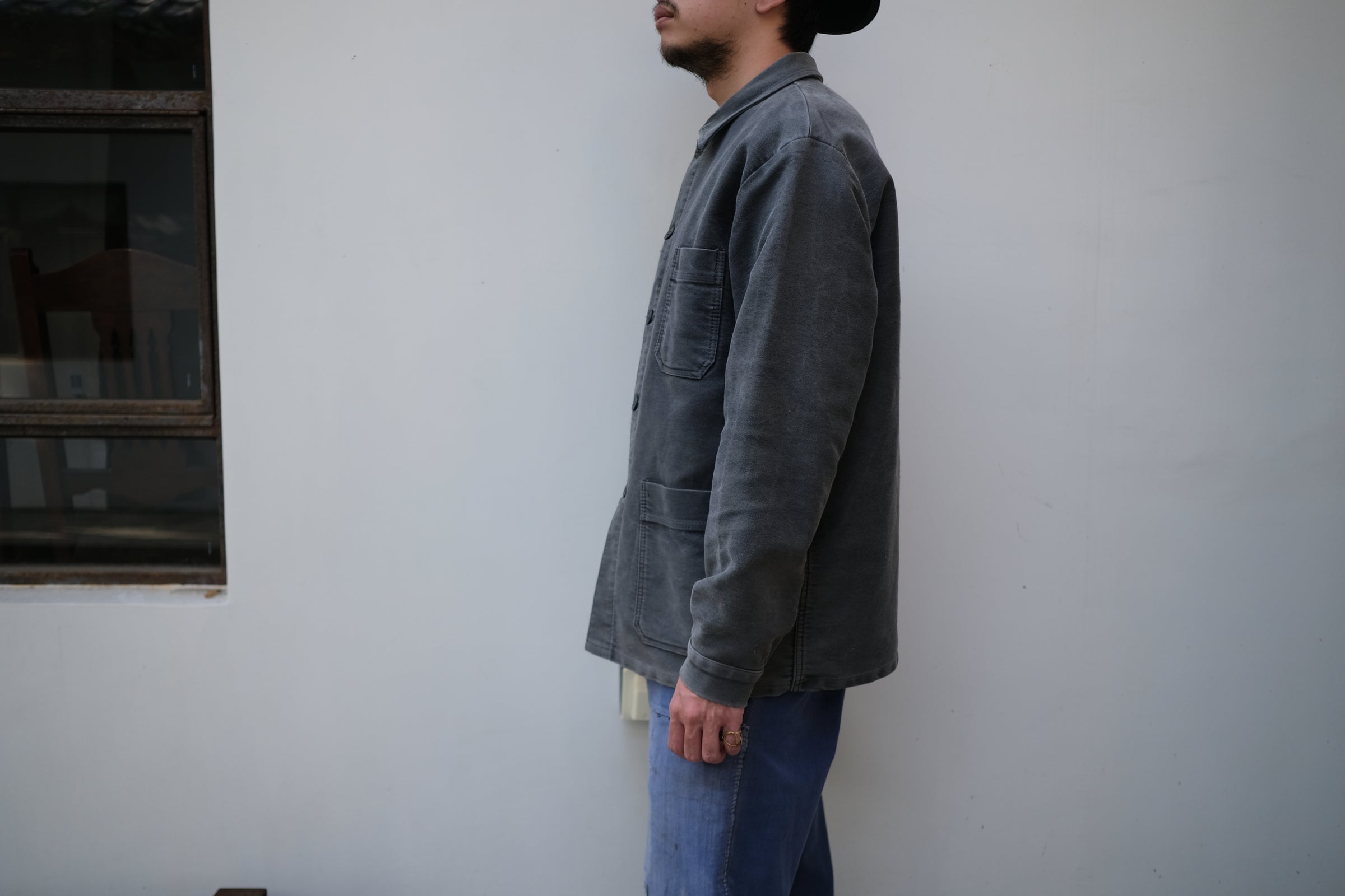 1960’s French Moleskin Work Jacket / 法國黑色工作外套