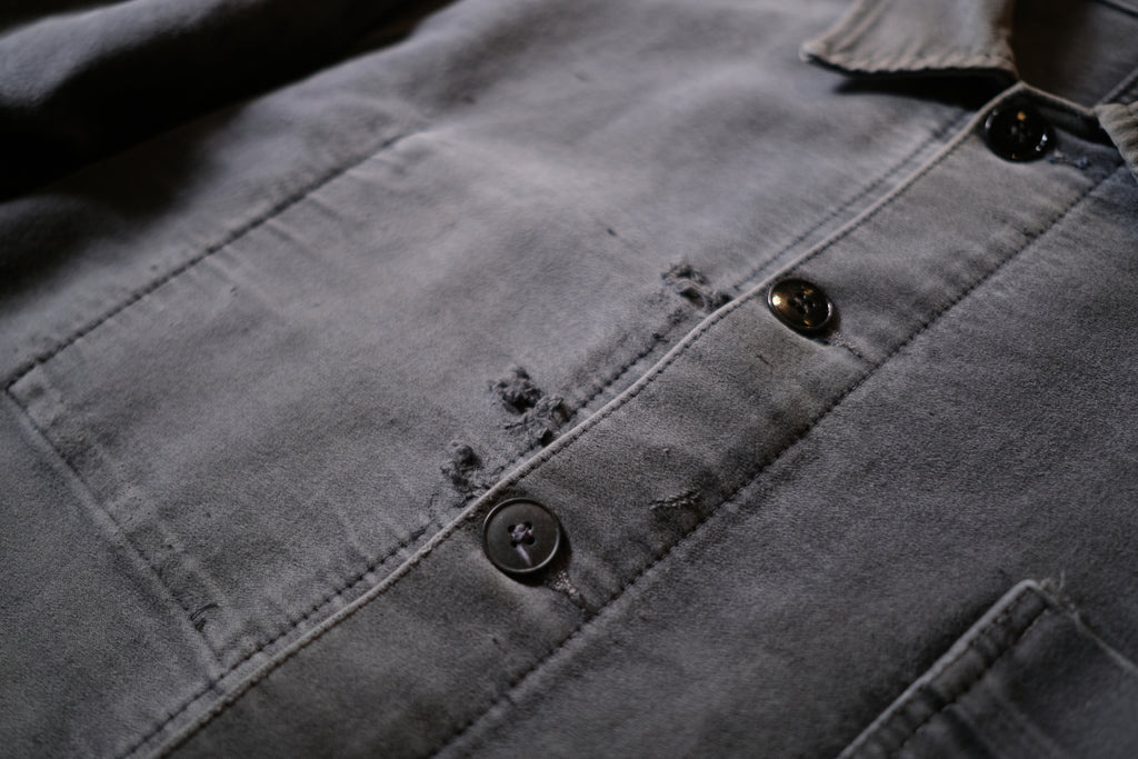 1960’s French Moleskin Work Jacket / 法國黑色工作外套