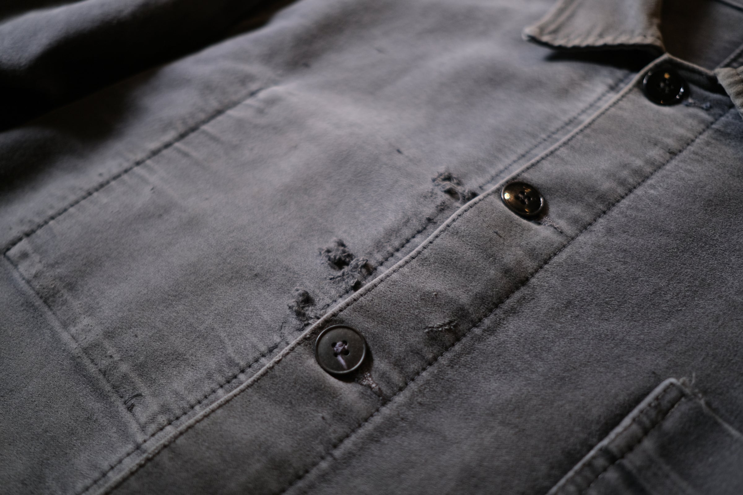 1960’s French Moleskin Work Jacket / 法國黑色工作外套