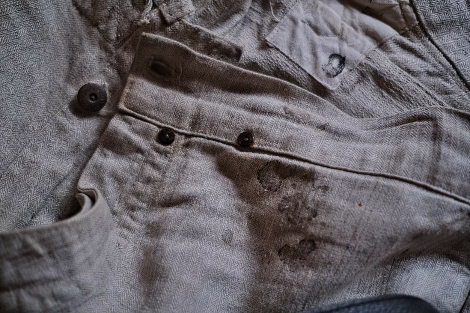 1930’s French Military Bourgeron Trousers / 法國軍用麻料長褲