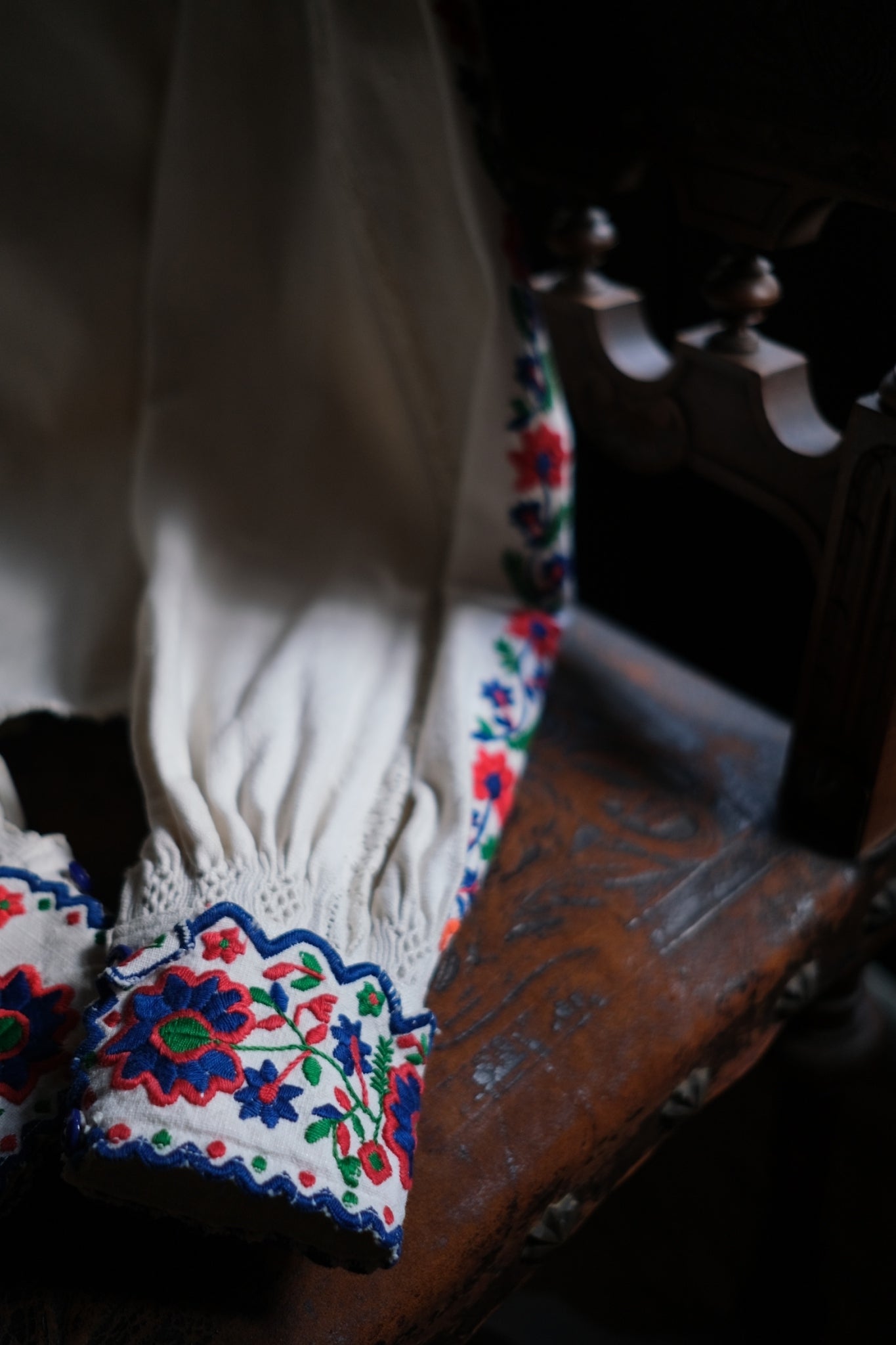 1930-40’s Romanian Folk Blouse / 羅馬尼亞刺繡罩衫