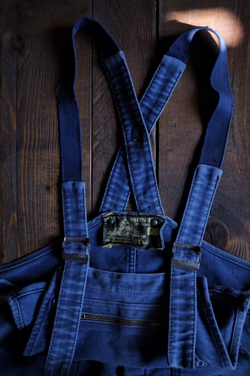 1950’s French "Le Mont" Moleskin Overall / 法國工作吊帶褲