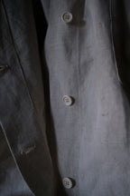 1950's French Military Hospital Nurse Coat / 法軍醫療亞麻大衣