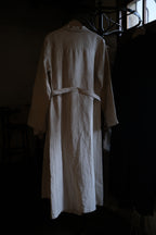 1950's French Military Hospital Nurse Coat / 法軍醫療亞麻大衣