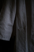 1950's French Military Hospital Nurse Coat / 法軍醫療亞麻大衣