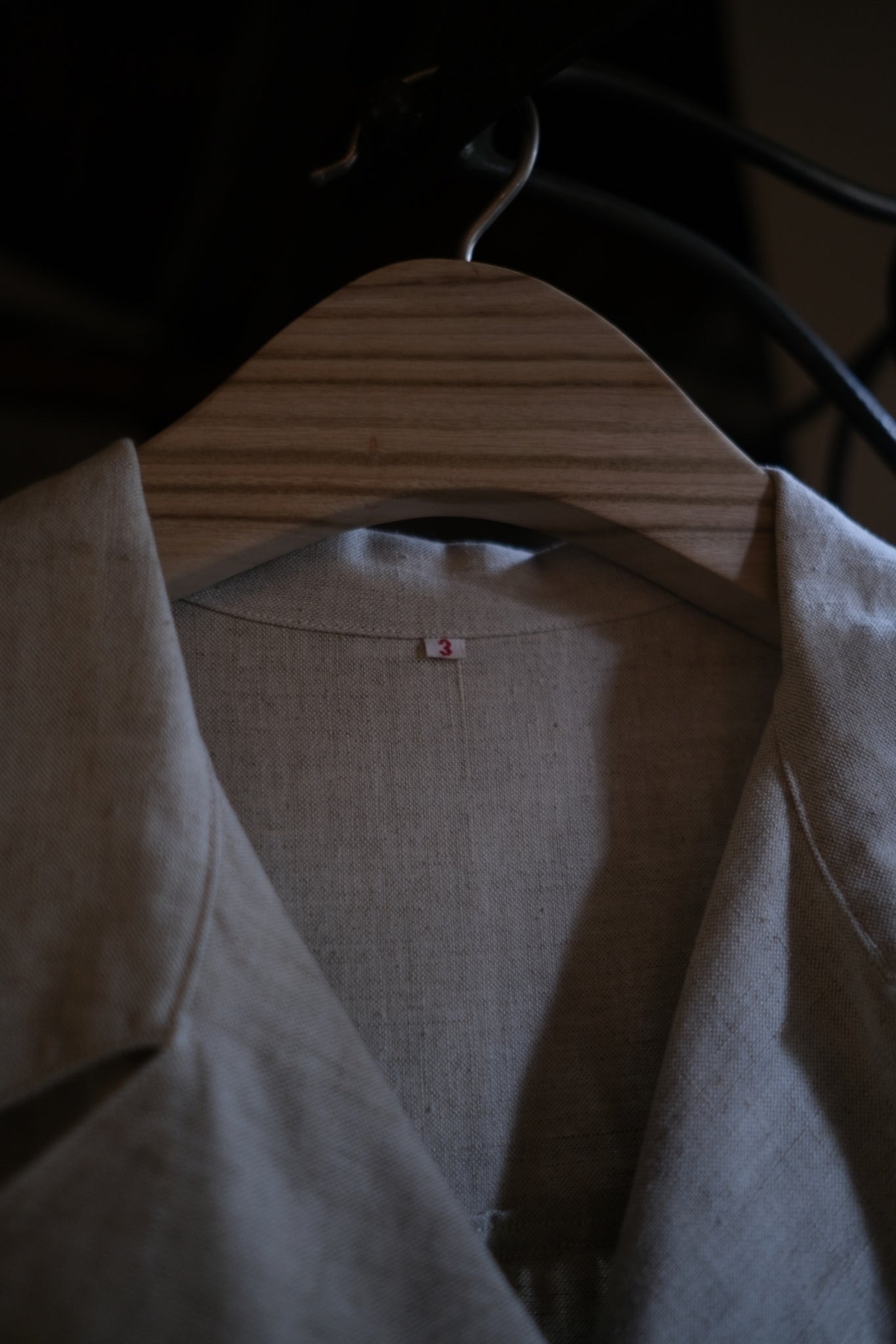 1950's French Military Hospital Nurse Coat / 法軍醫療亞麻大衣