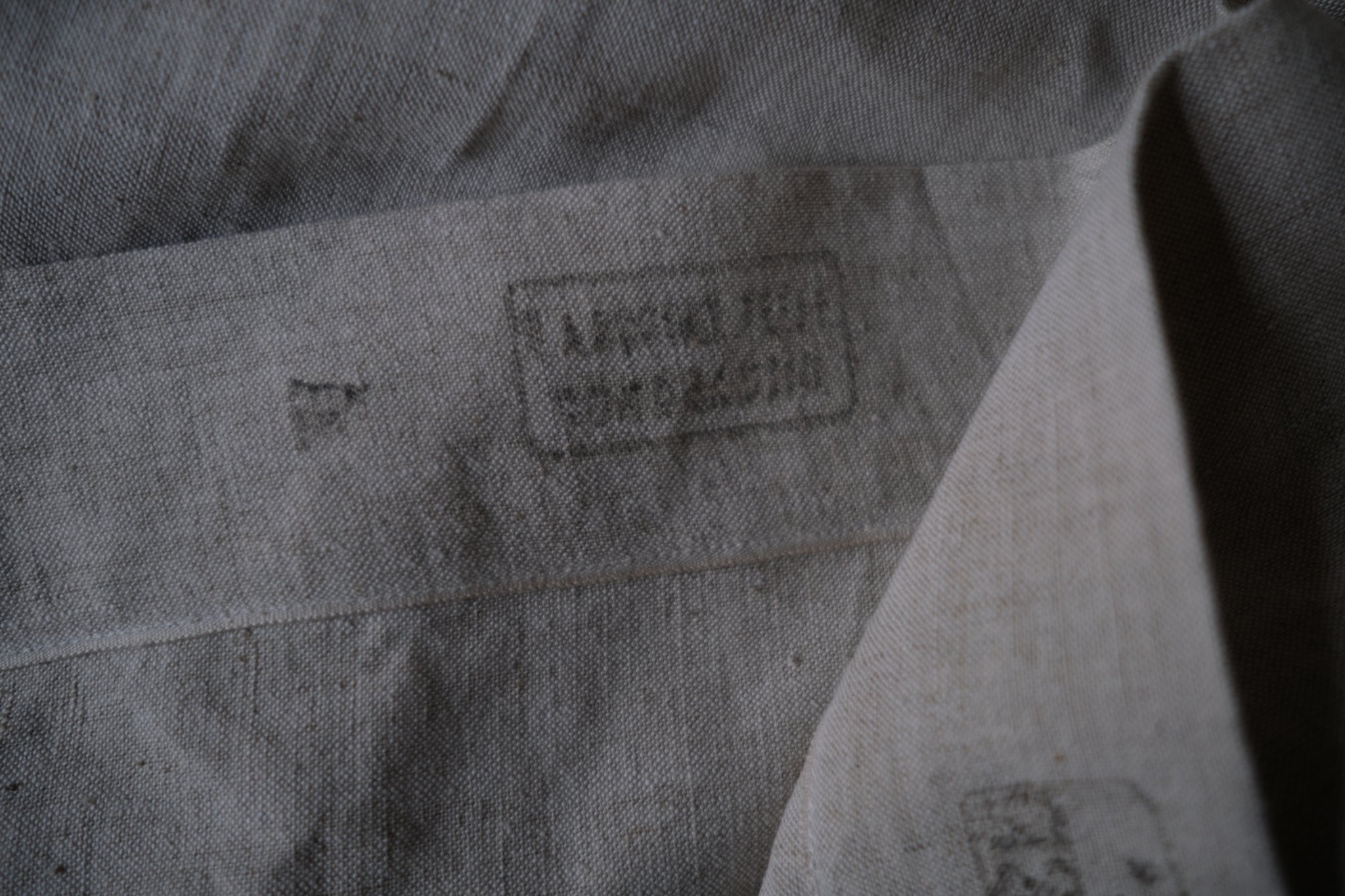 1950's French Military Hospital Nurse Coat / 法軍醫療亞麻大衣
