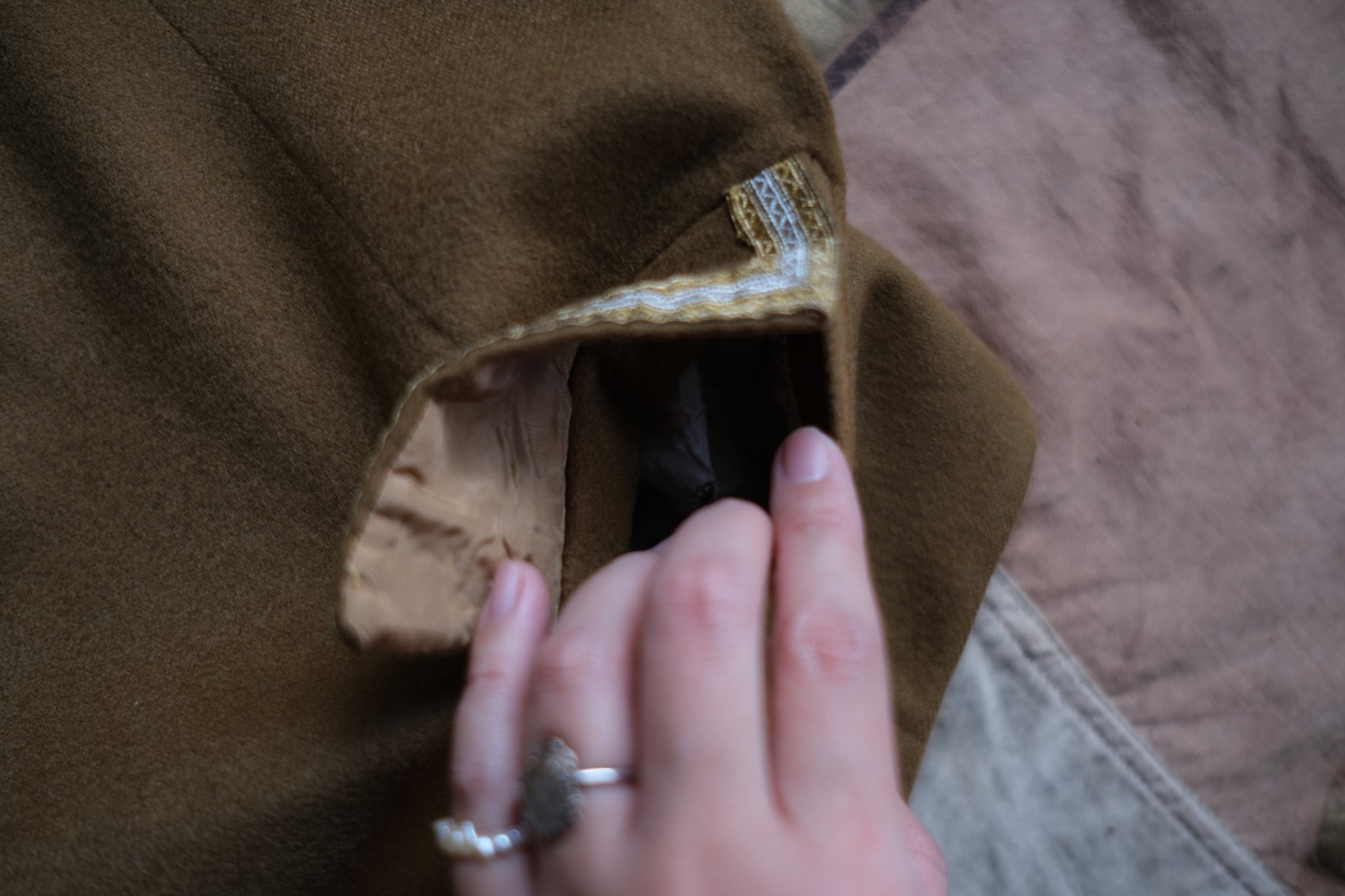 1940-1950's French Wool Hunting Vest / 法國羊毛狩獵背心