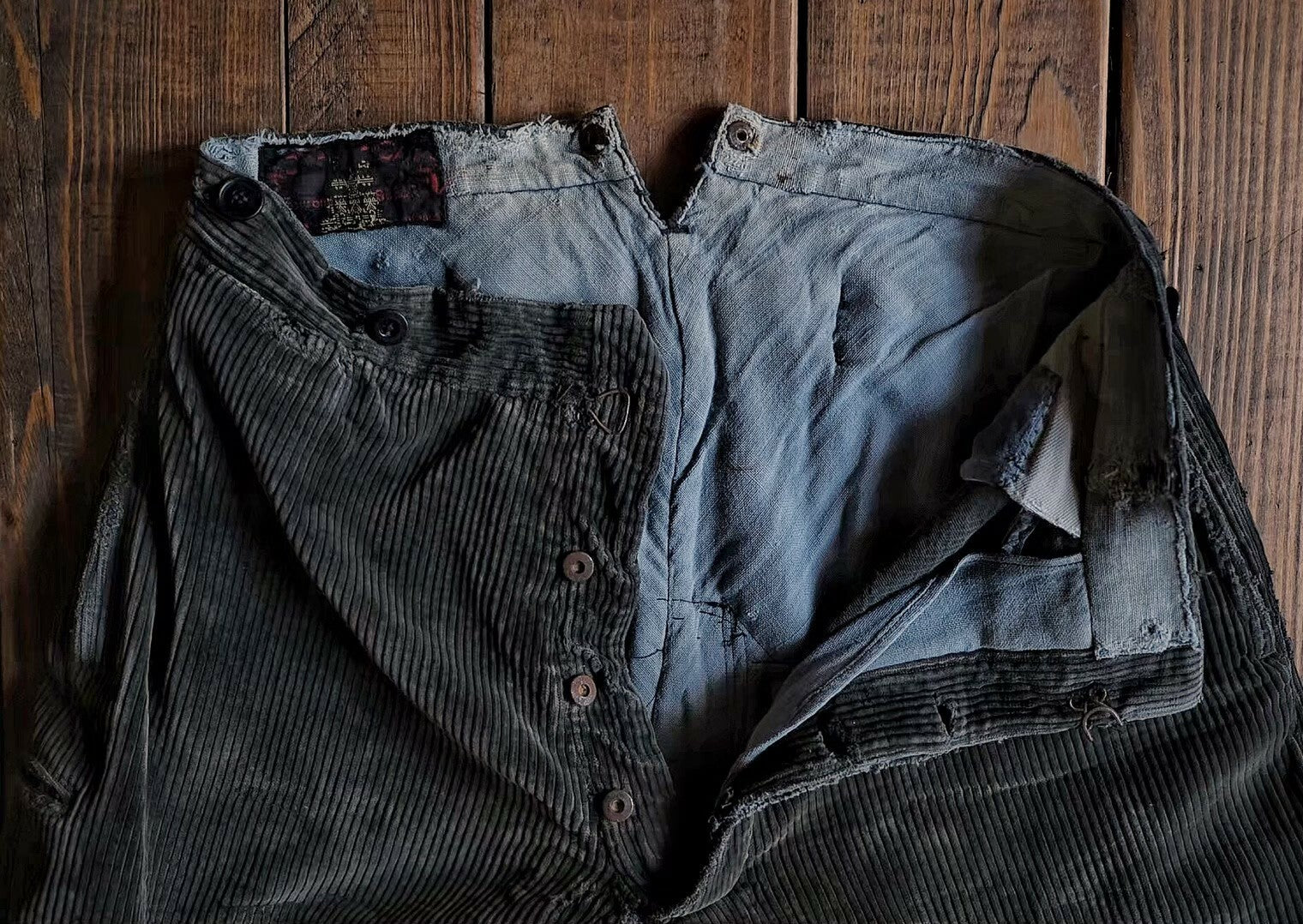1950's French Corduroy Farmer Work Trousers  / 法國燈芯絨工作褲