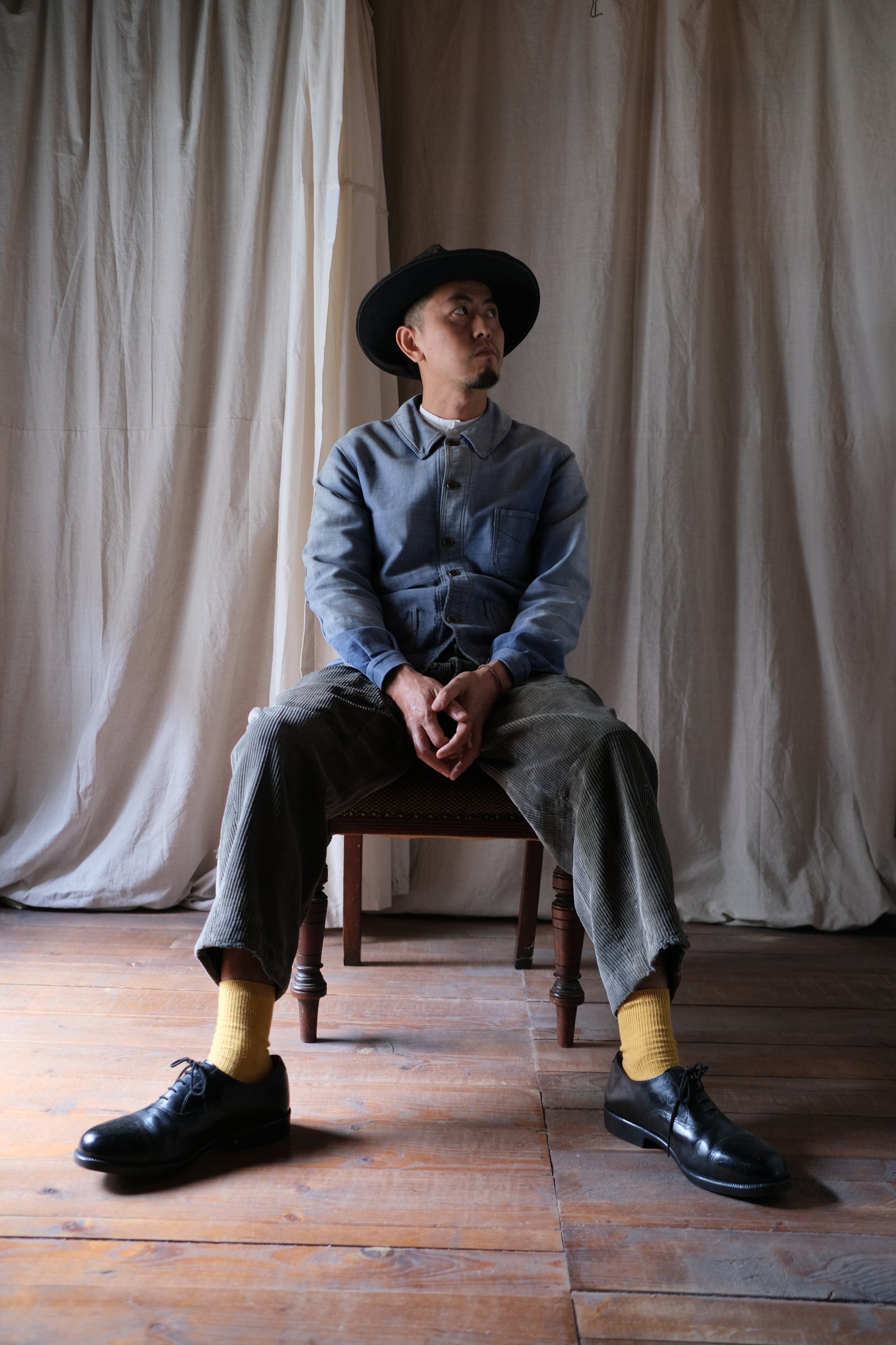 1950's French Corduroy Farmer Work Trousers  / 法國燈芯絨工作褲