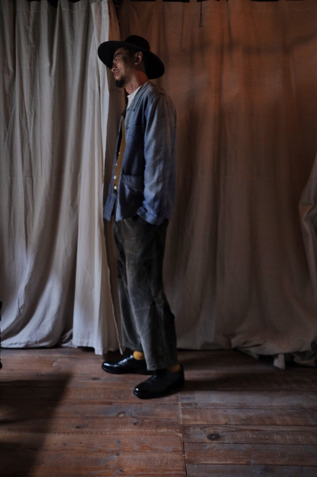 1950's French Corduroy Farmer Work Trousers  / 法國燈芯絨工作褲