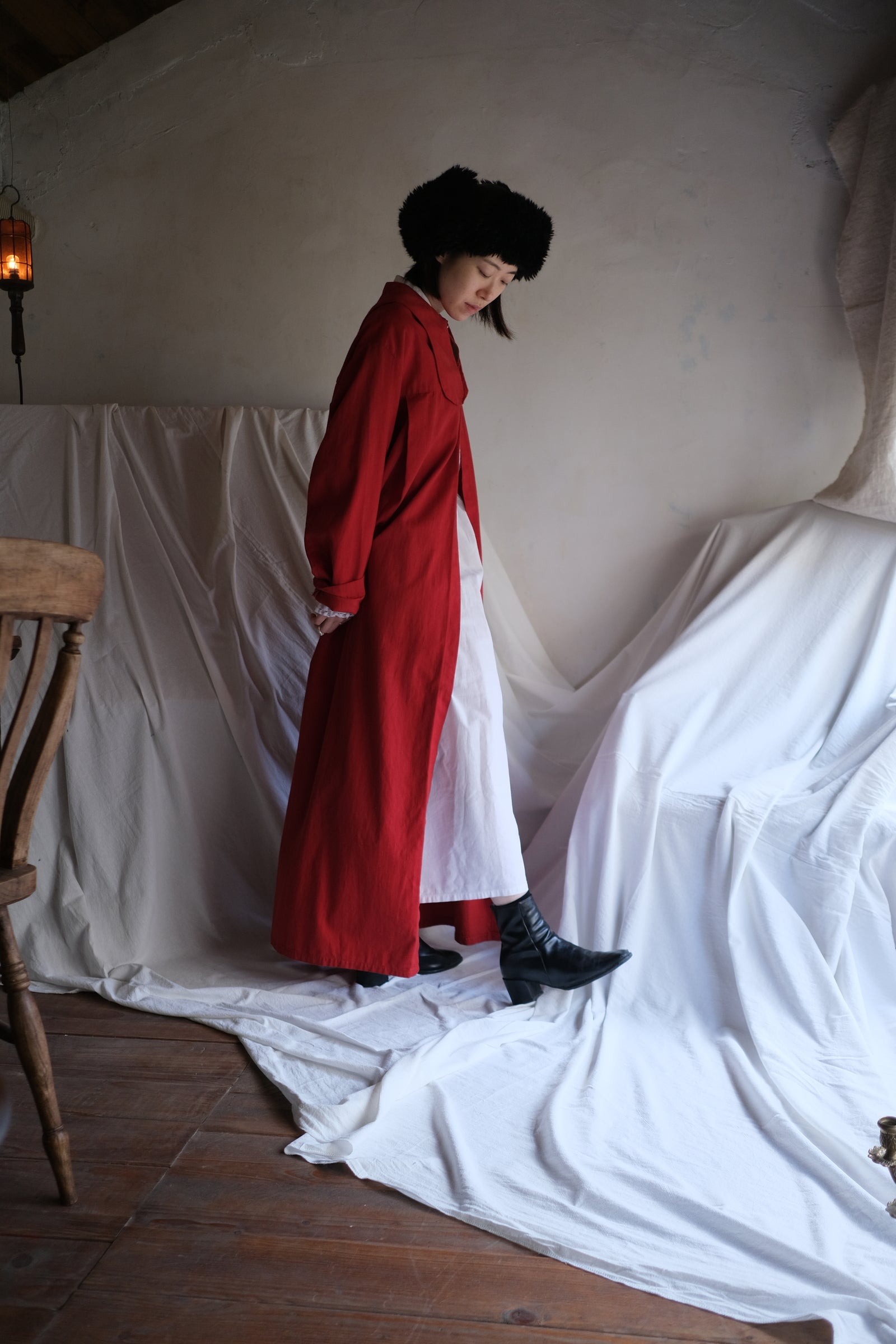 1910-20’s American Edwardian Rope Belted Coat / 美國繩束帶大衣