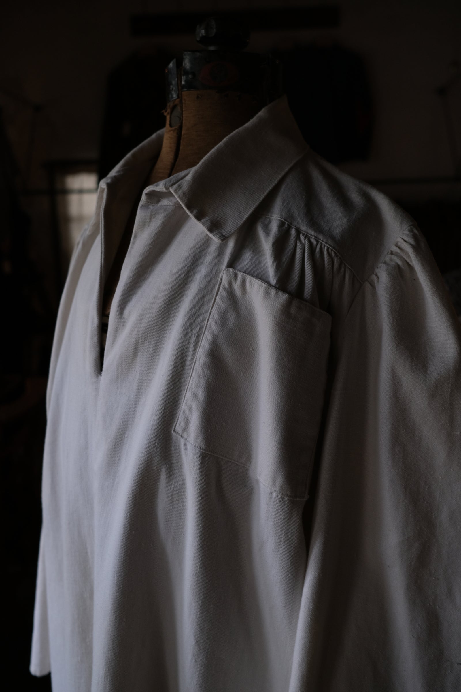 1950-1960's British Home Made Work smock / 英國自製工作罩衫