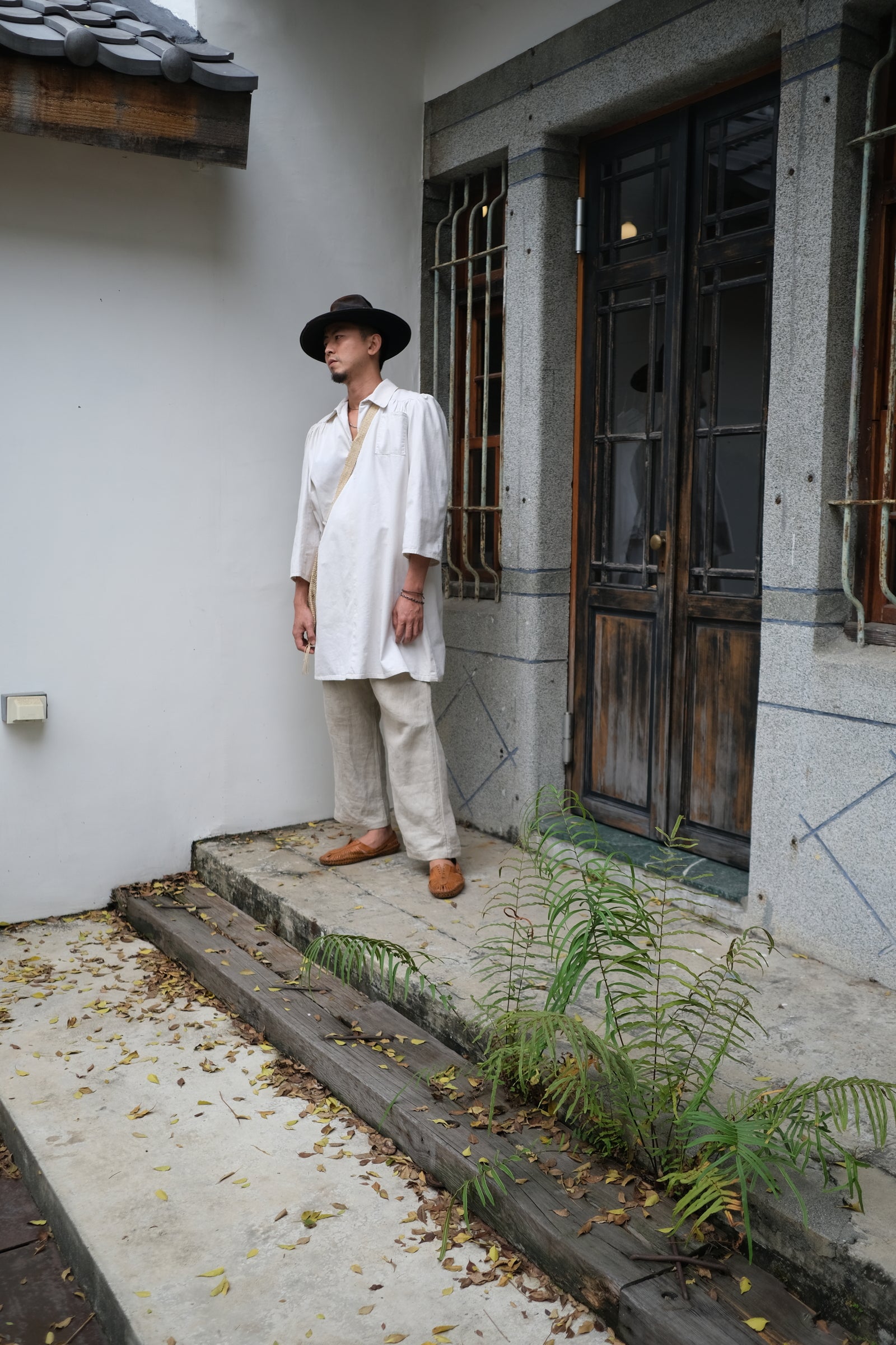1950-1960's British Home Made Work smock / 英國自製工作罩衫