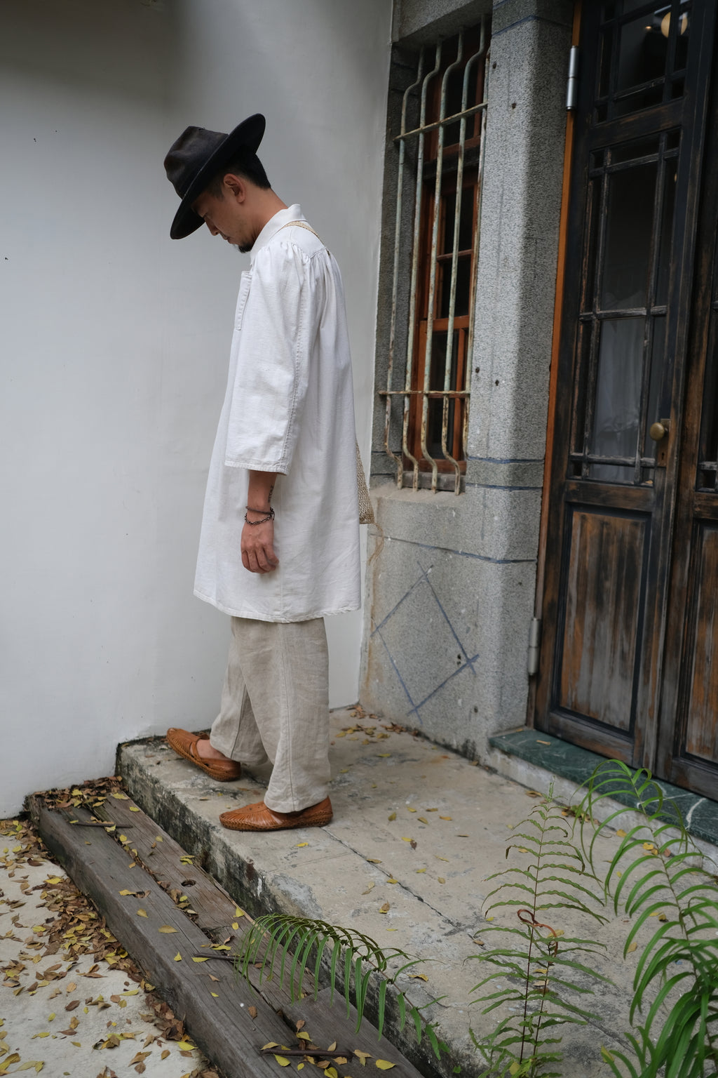 1950-1960's British Home Made Work smock / 英國自製工作罩衫