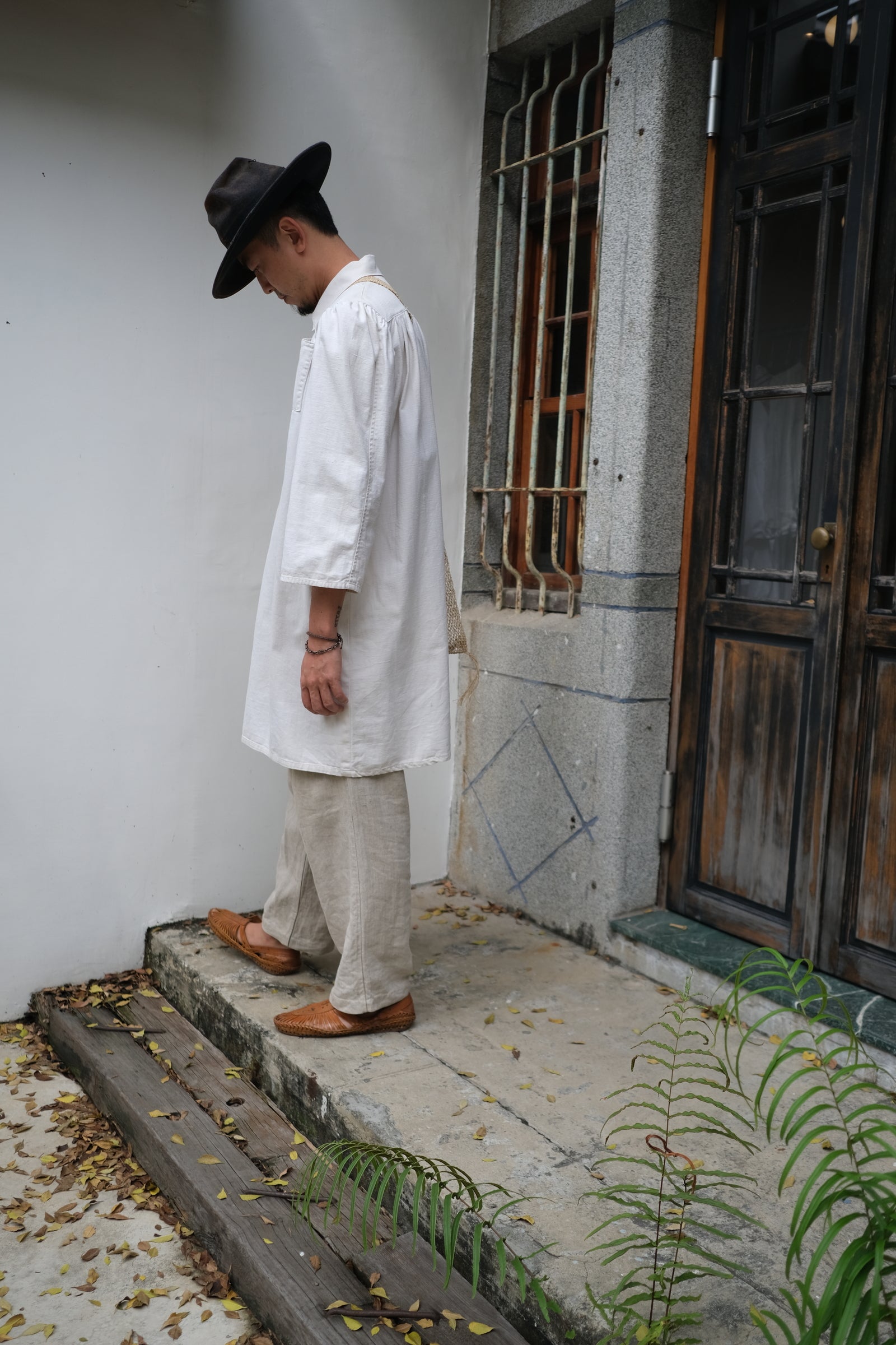 1950-1960's British Home Made Work smock / 英國自製工作罩衫