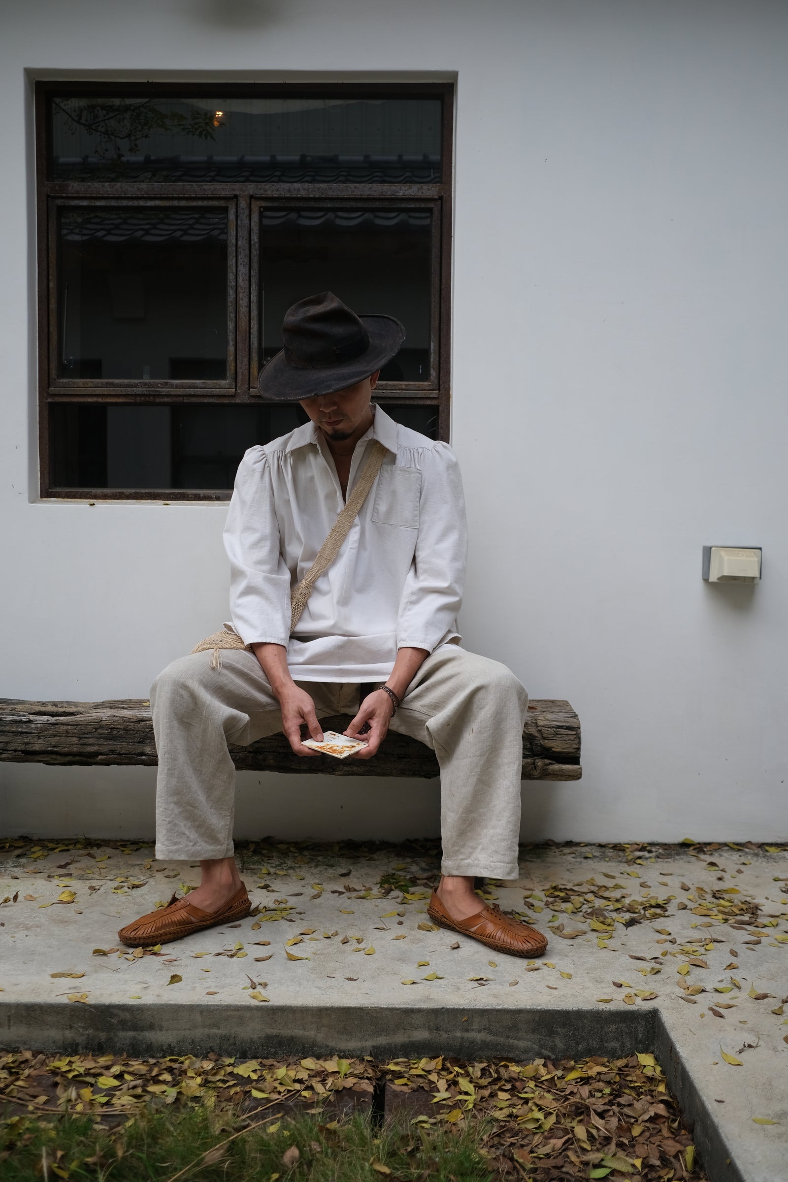 1950-1960's British Home Made Work smock / 英國自製工作罩衫