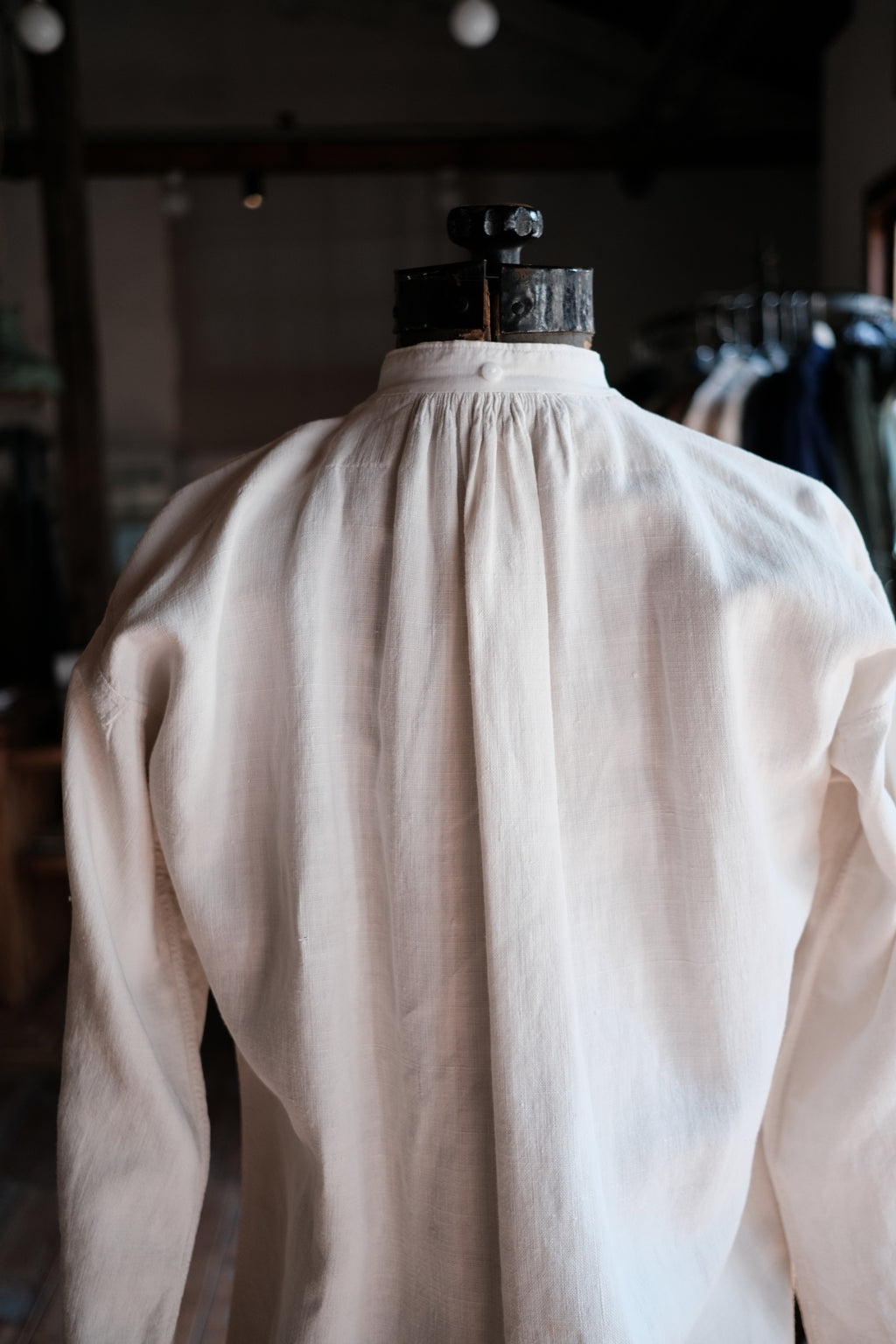 1900-1910’s French Farmer Linen Shirt / 法國農夫麻料衫
