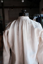 1900-1910’s French Farmer Linen Shirt / 法國農夫麻料衫