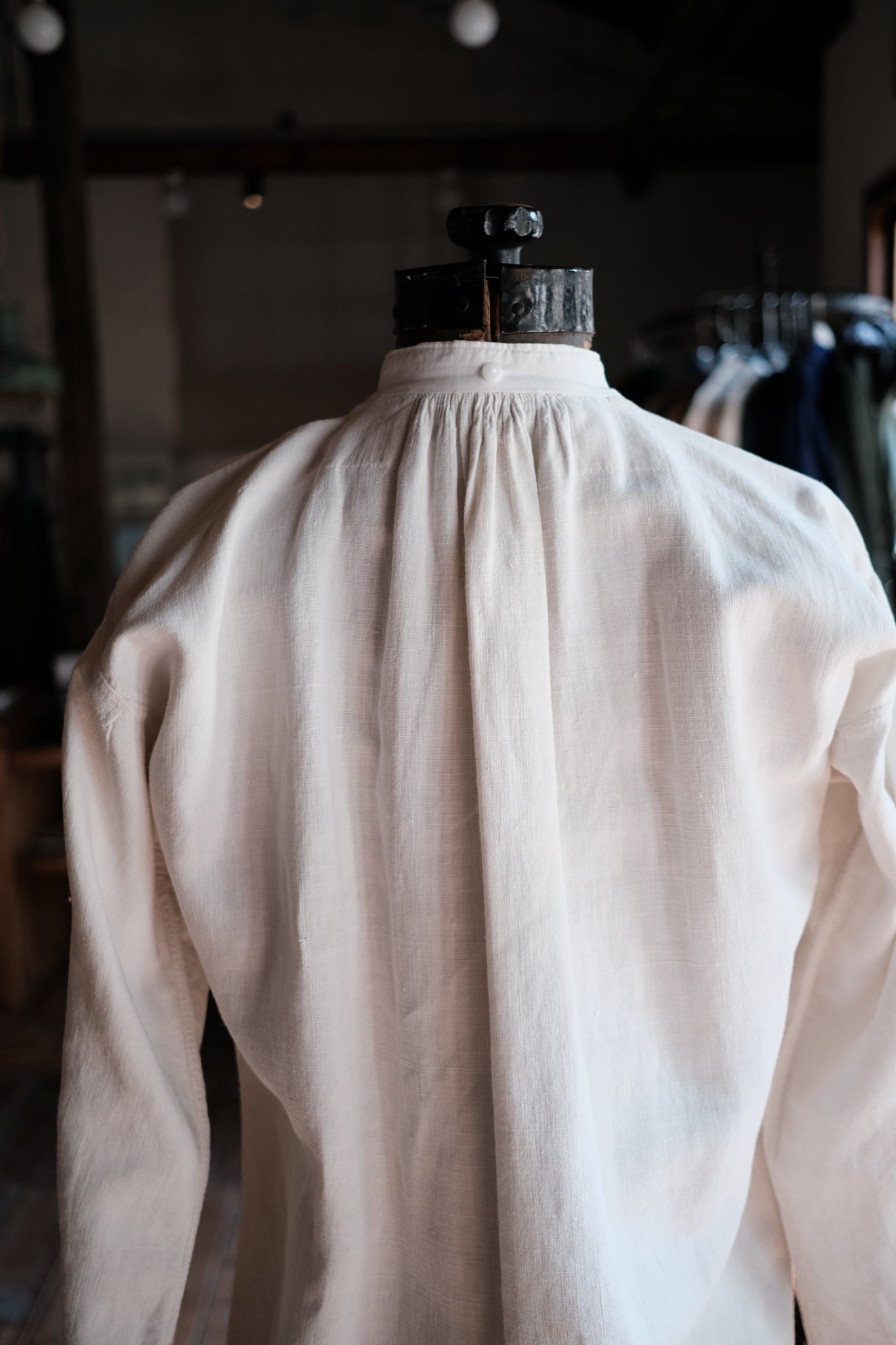 1900-1910’s French Farmer Linen Shirt / 法國農夫麻料衫