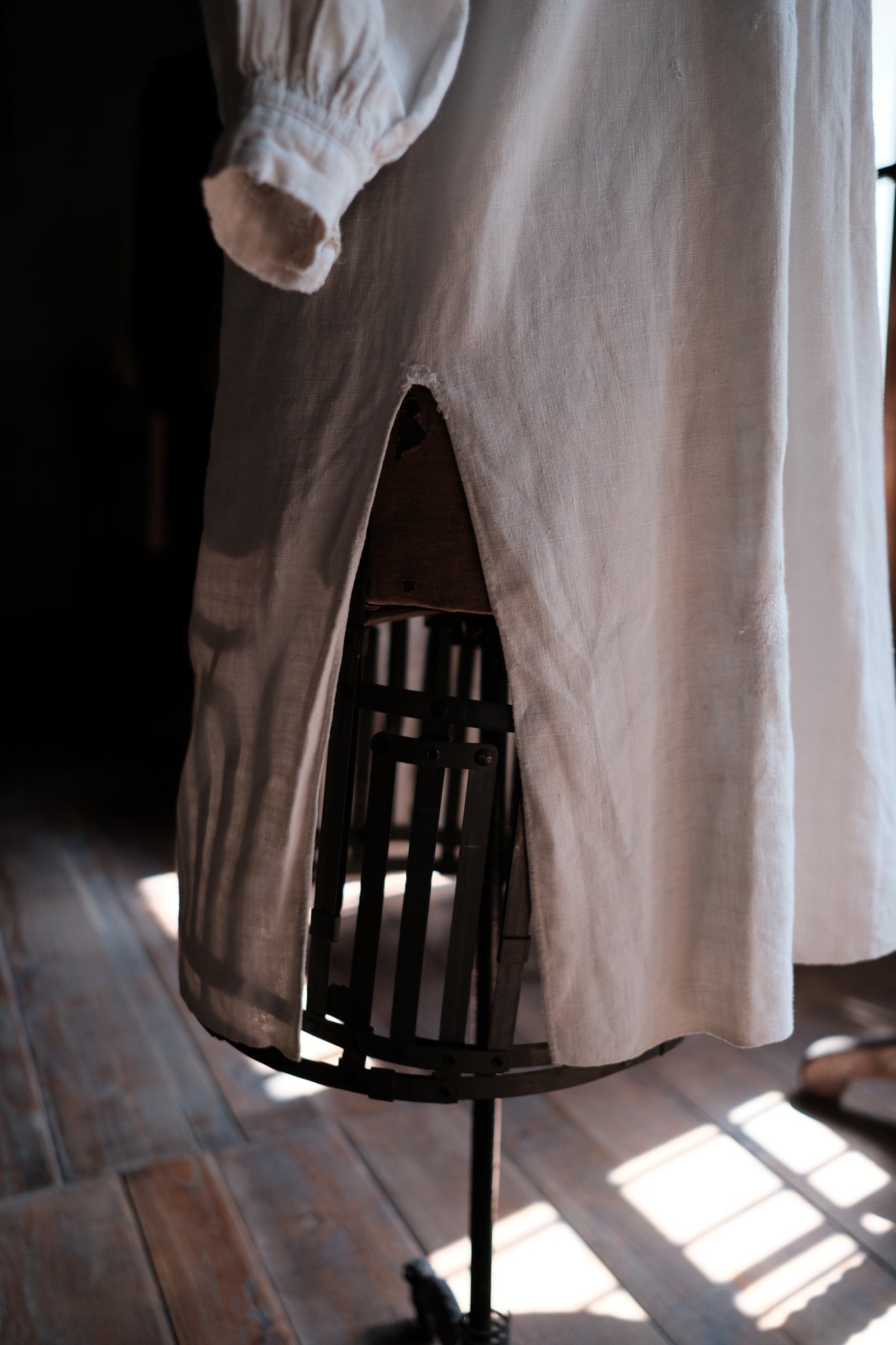 1900-1910’s French Farmer Linen Shirt / 法國農夫麻料衫