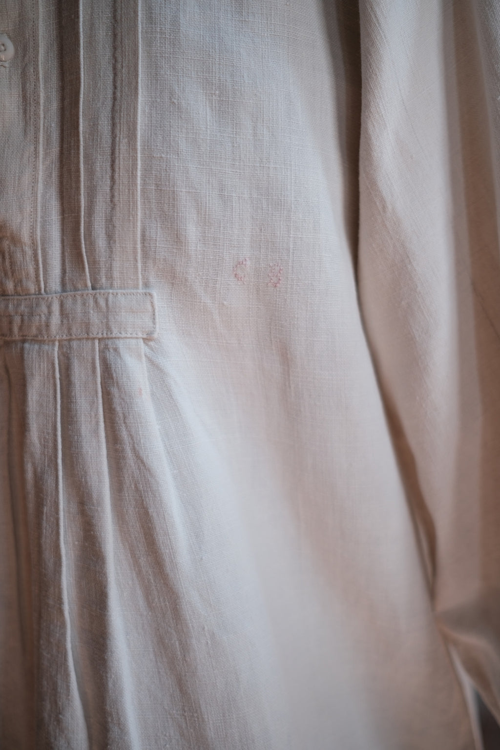 1900-1910’s French Farmer Linen Shirt / 法國農夫麻料衫