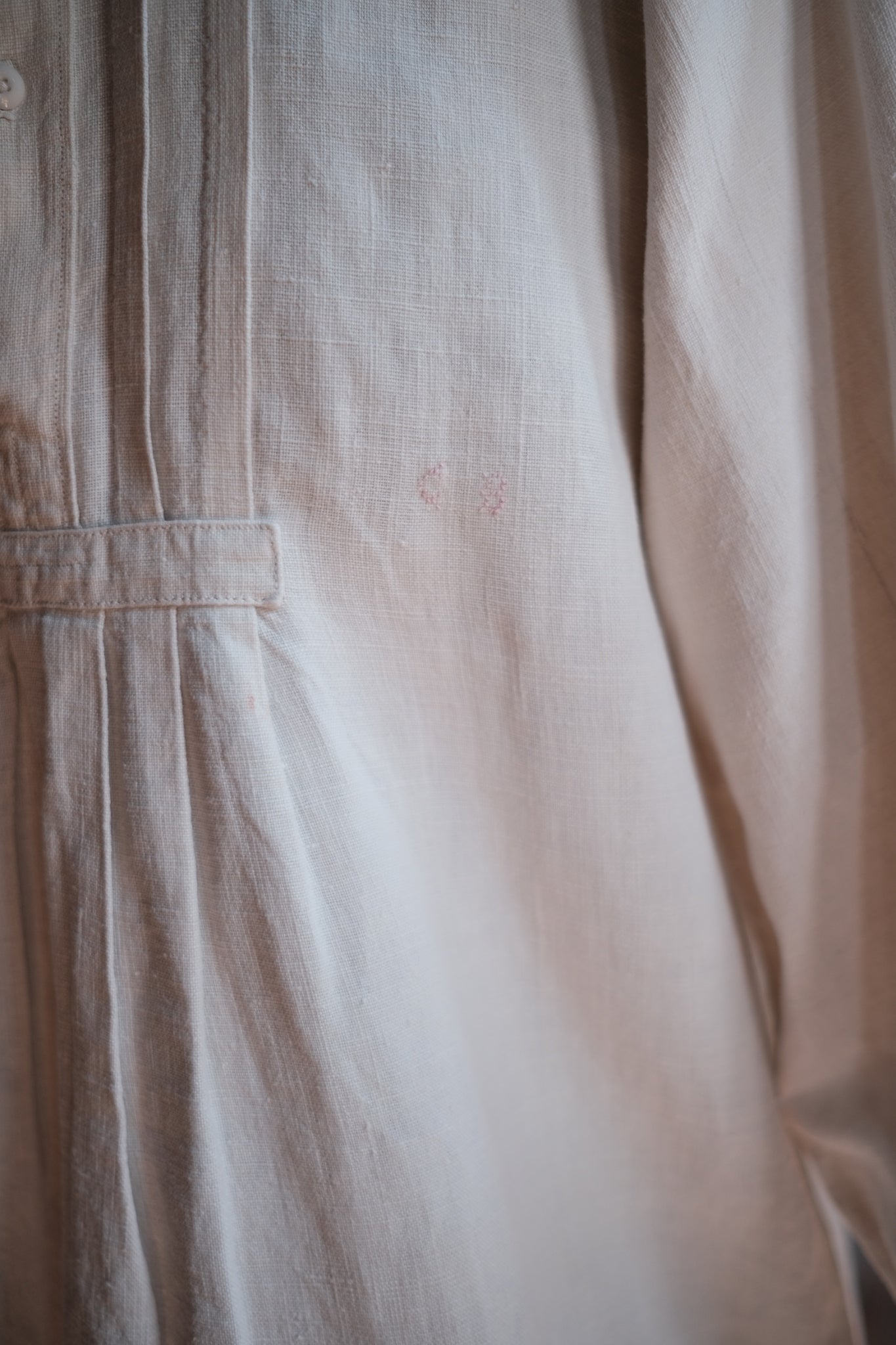 1900-1910’s French Farmer Linen Shirt / 法國農夫麻料衫