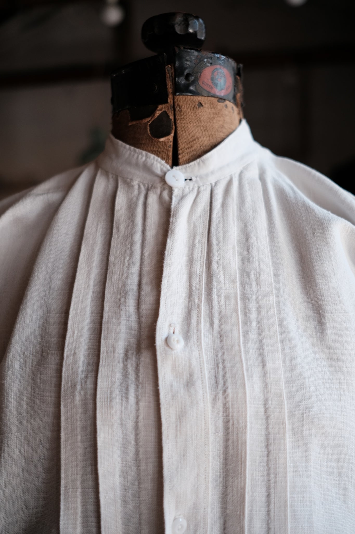 1900-1910’s French Farmer Linen Shirt / 法國農夫麻料衫