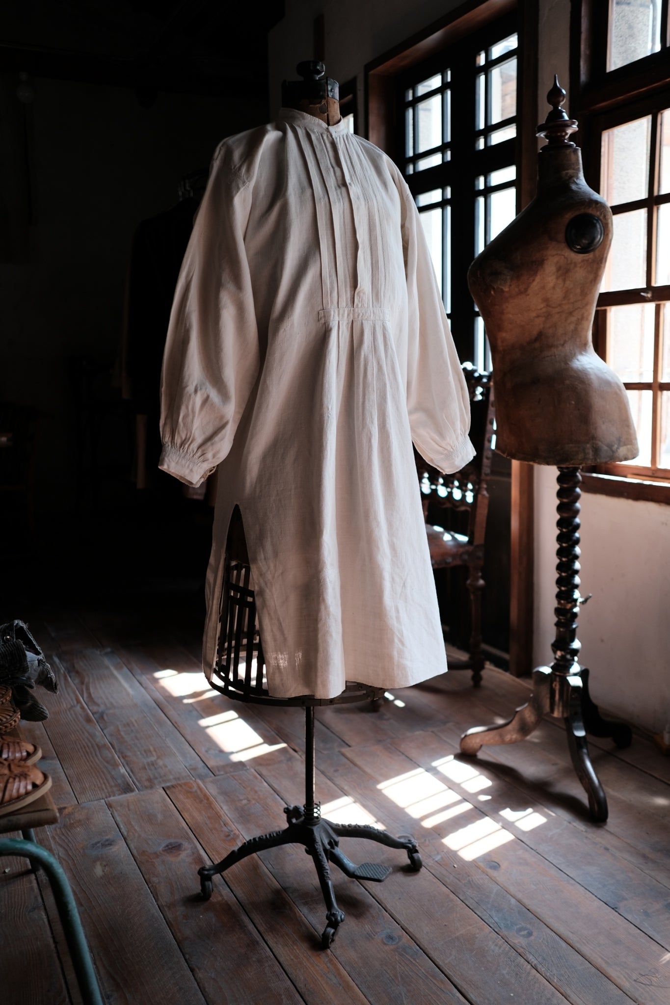 1900-1910’s French Farmer Linen Shirt / 法國農夫麻料衫