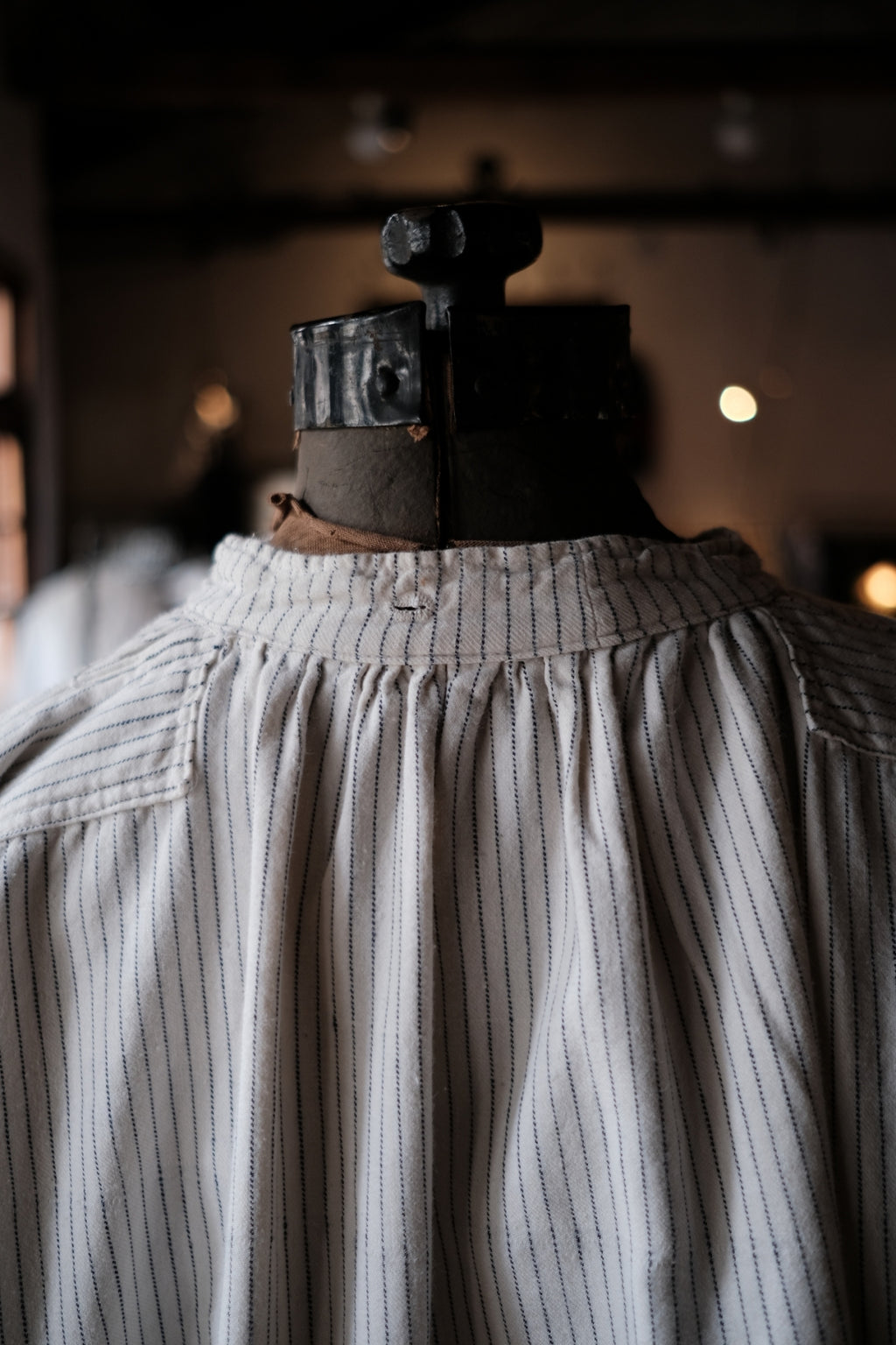 1940’ Germany Indigo Stripe Work Smock / 德國工作罩衫