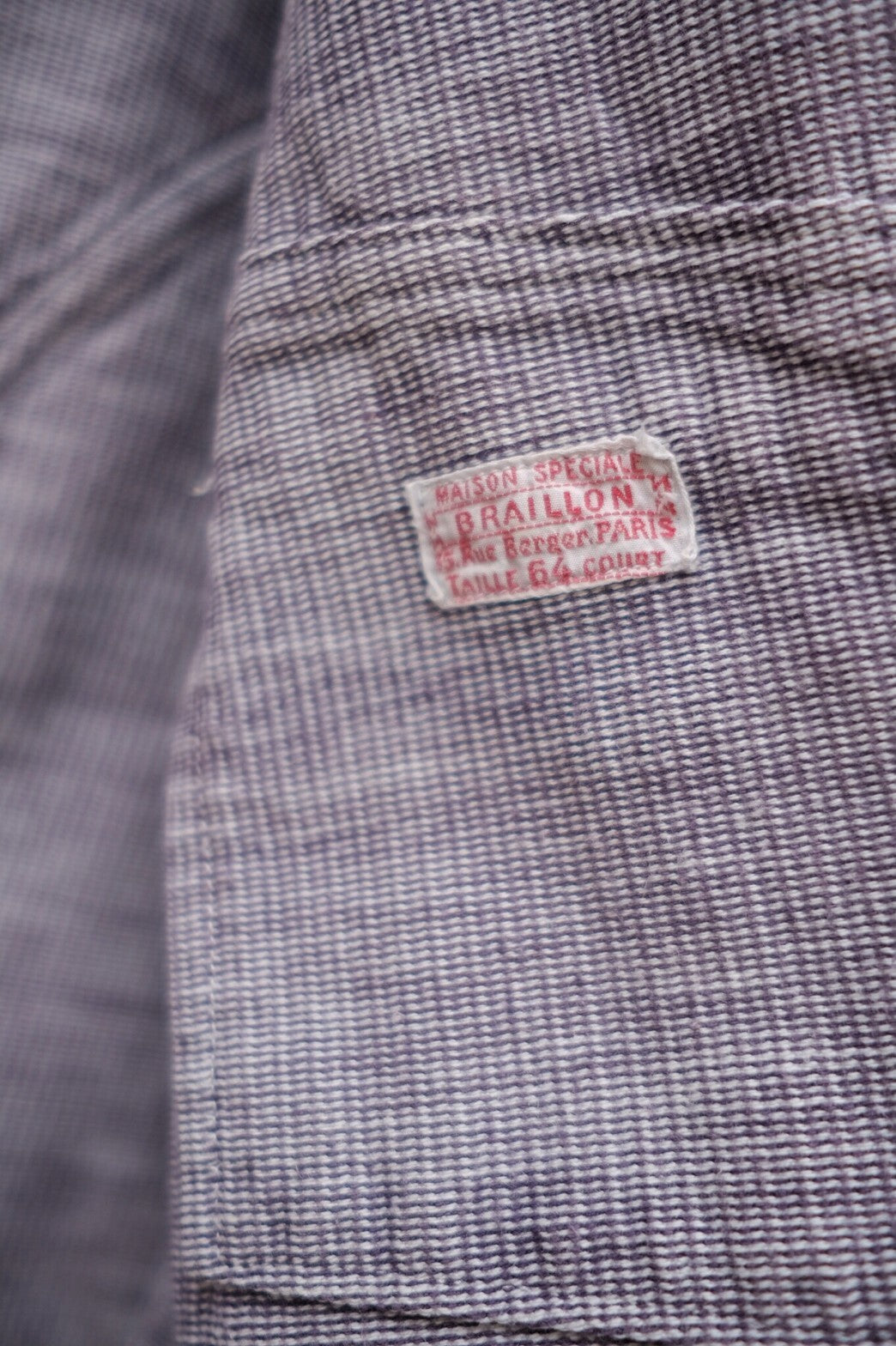 1930’s “BRAILLON” French Butcher Jacket / 法國廚師外套