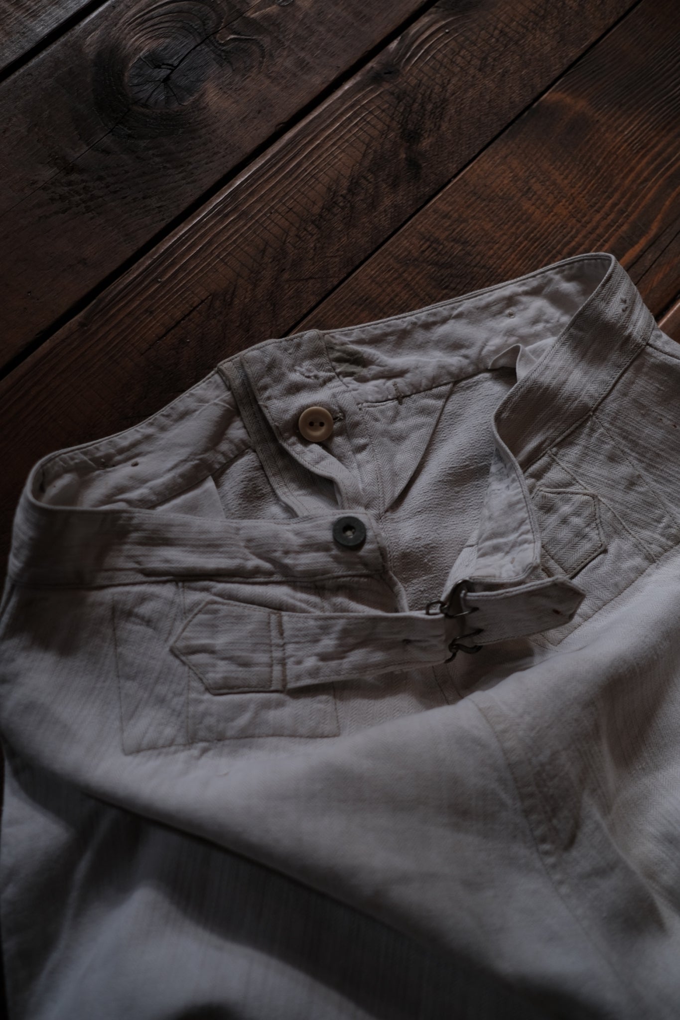 1910’s French Military Bourgeron Trousers / 法國軍用麻料長褲