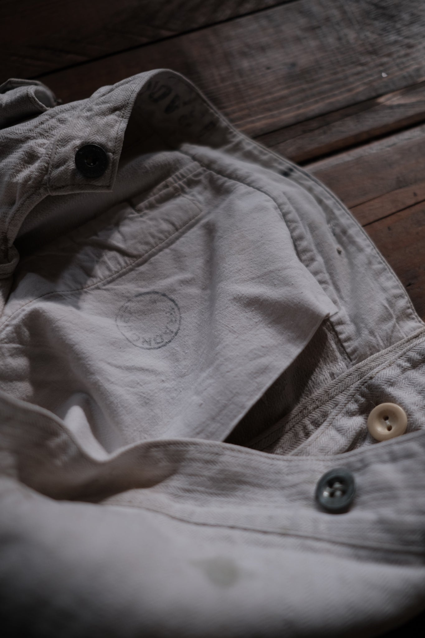 1910’s French Military Bourgeron Trousers / 法國軍用麻料長褲