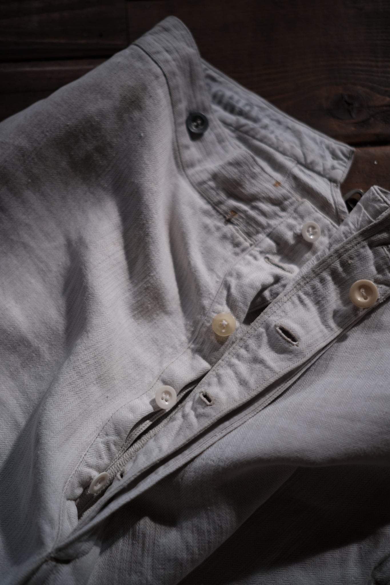 1910’s French Military Bourgeron Trousers / 法國軍用麻料長褲