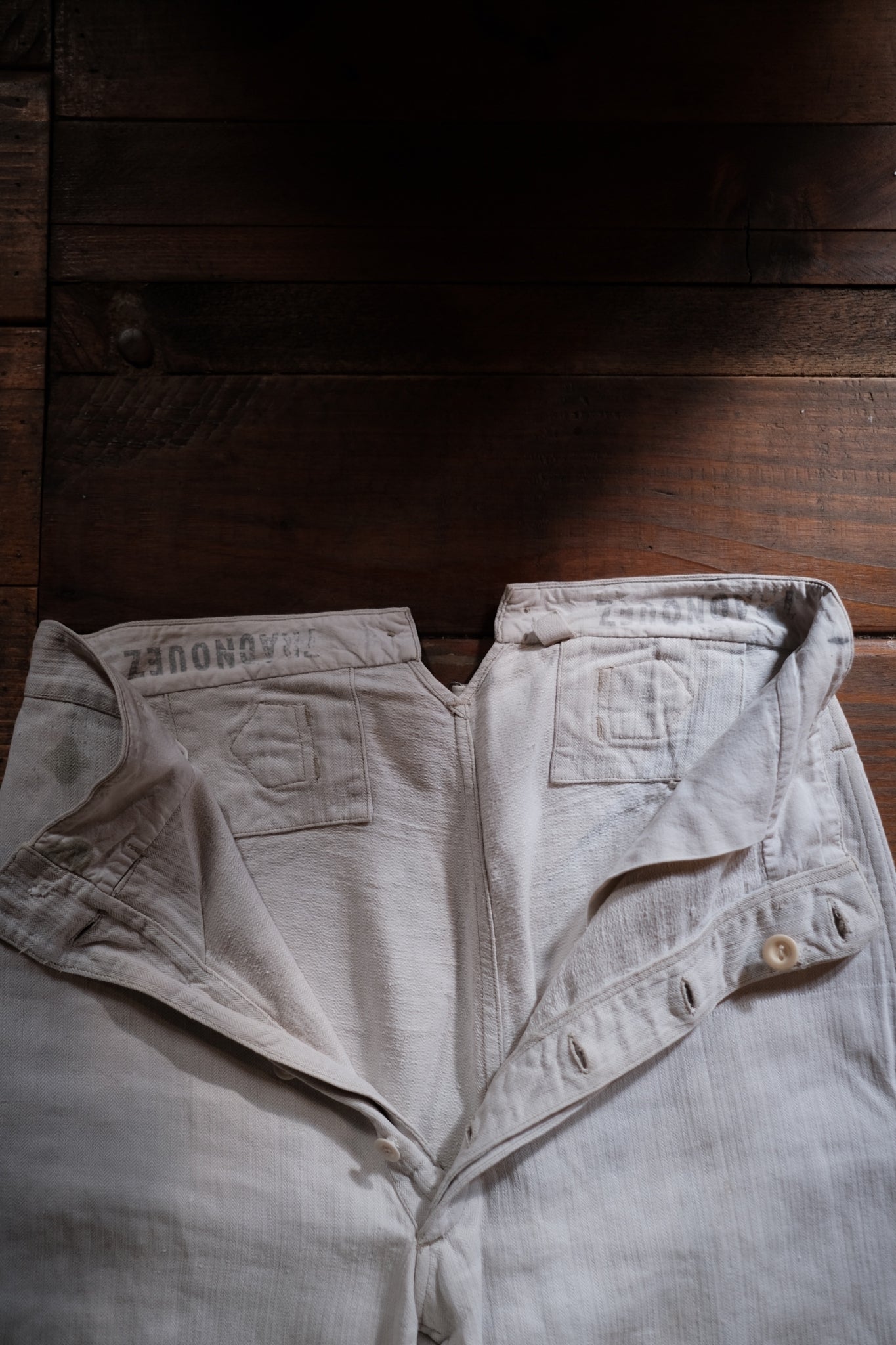 1910’s French Military Bourgeron Trousers / 法國軍用麻料長褲
