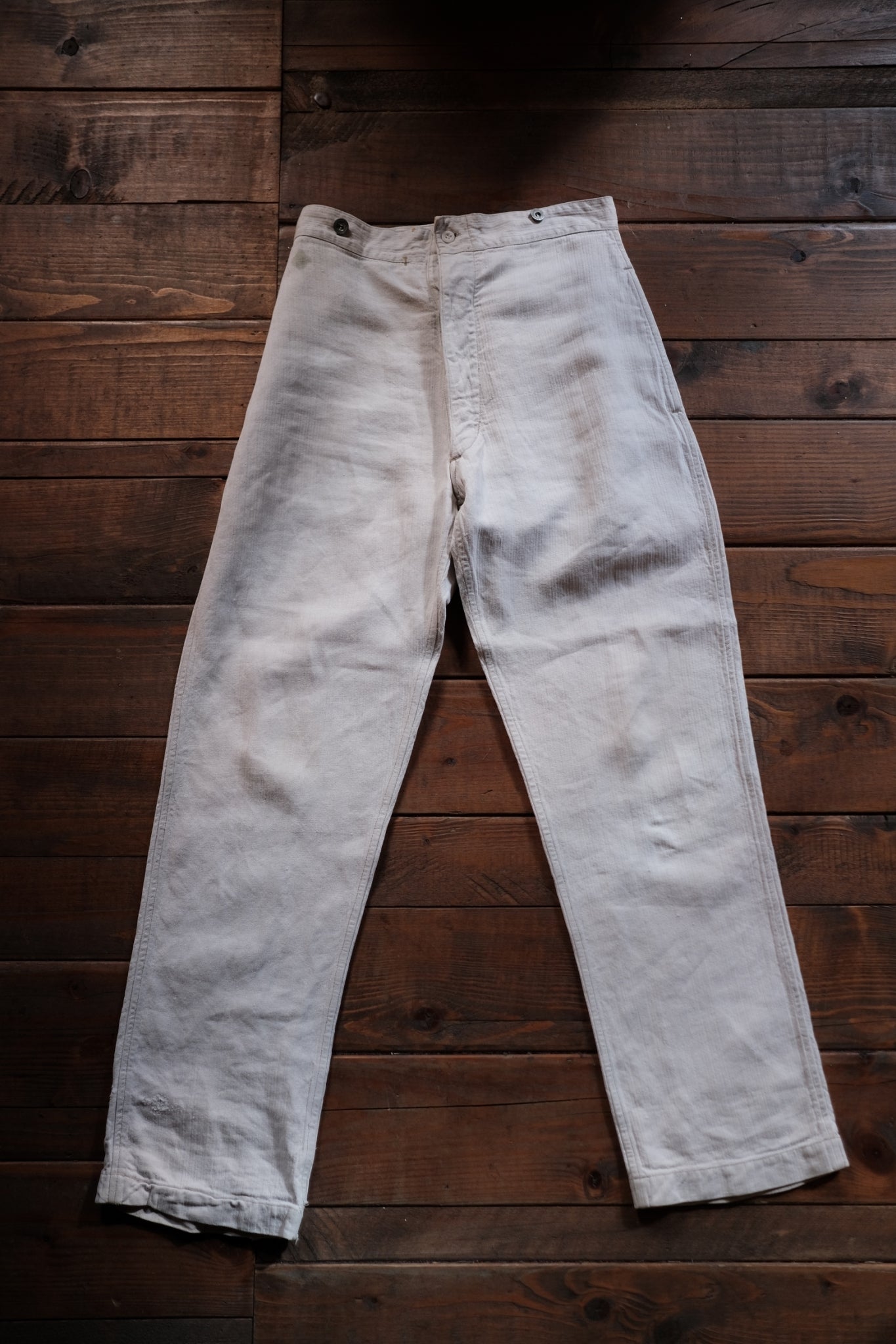 1910’s French Military Bourgeron Trousers / 法國軍用麻料長褲