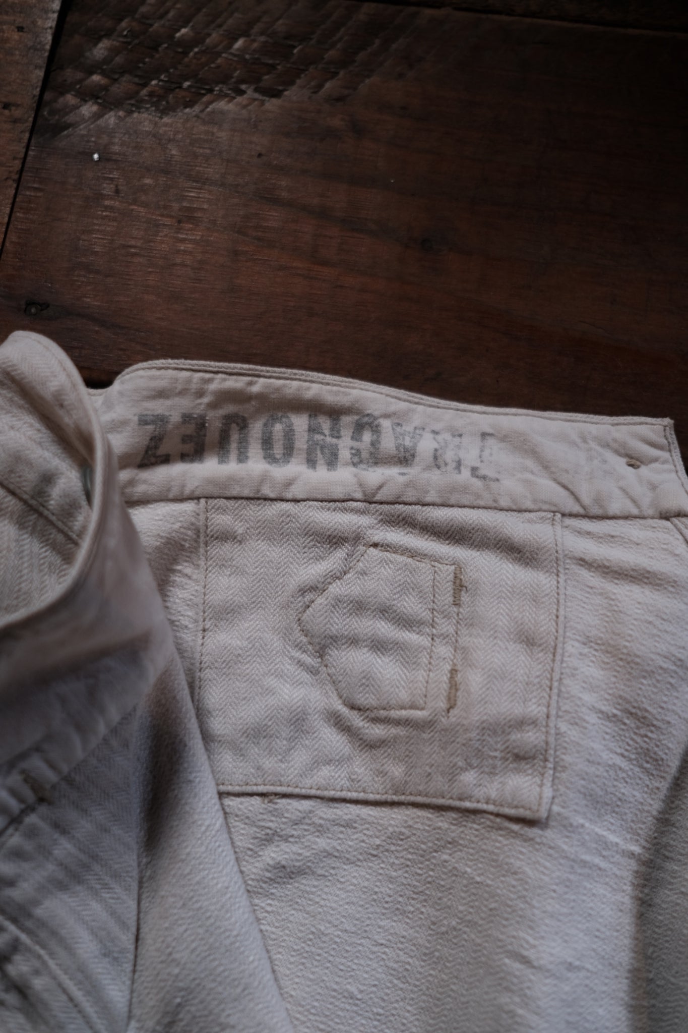 1910’s French Military Bourgeron Trousers / 法國軍用麻料長褲