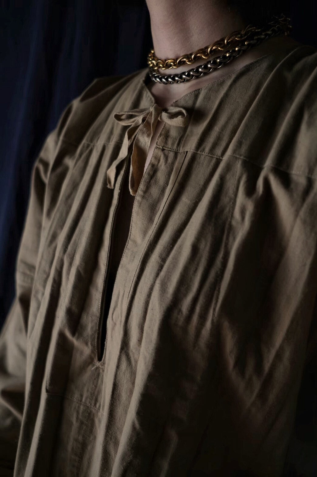 1950’s French Army Sahara Troop Khaki Gandoura / 法軍撒哈拉部隊卡其罩衫