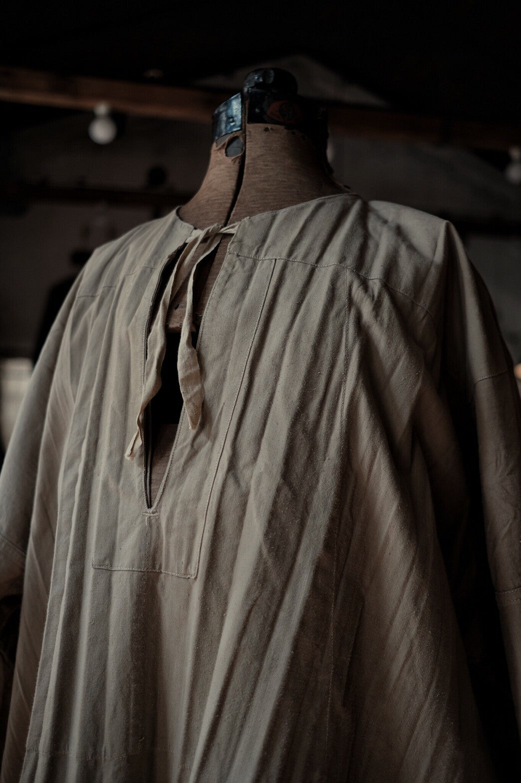 1950’s French Army Sahara Troop Khaki Gandoura / 法軍撒哈拉部隊卡其罩衫