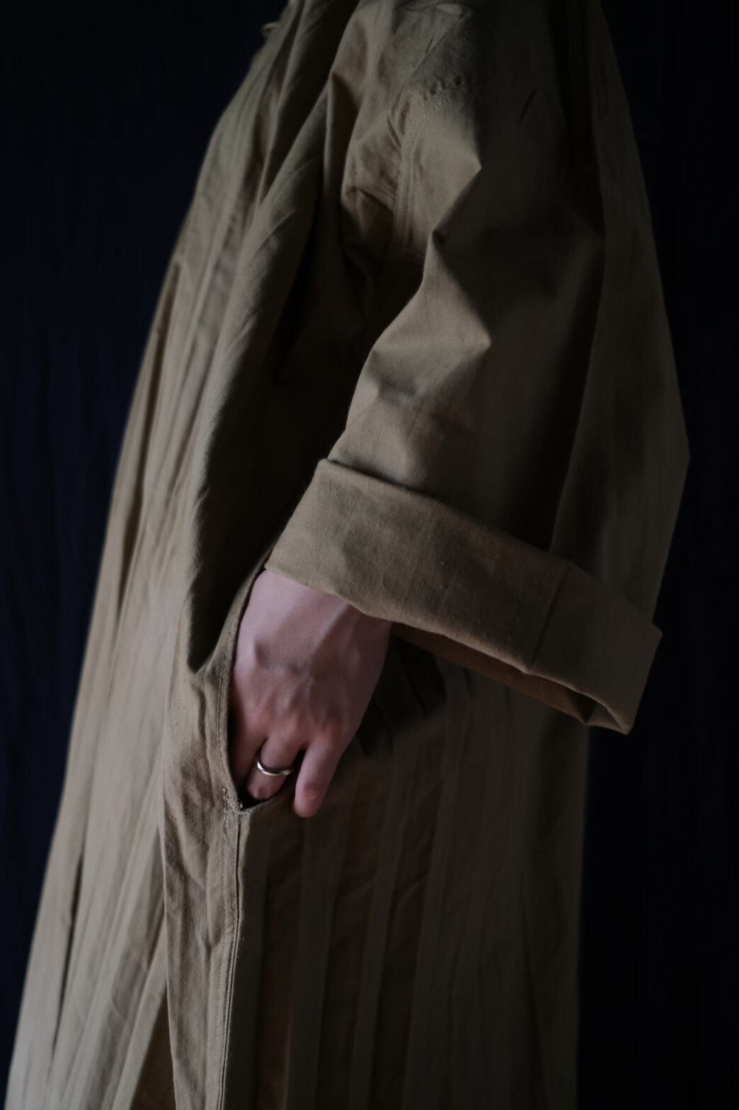 1950’s French Army Sahara Troop Khaki Gandoura / 法軍撒哈拉部隊卡其罩衫