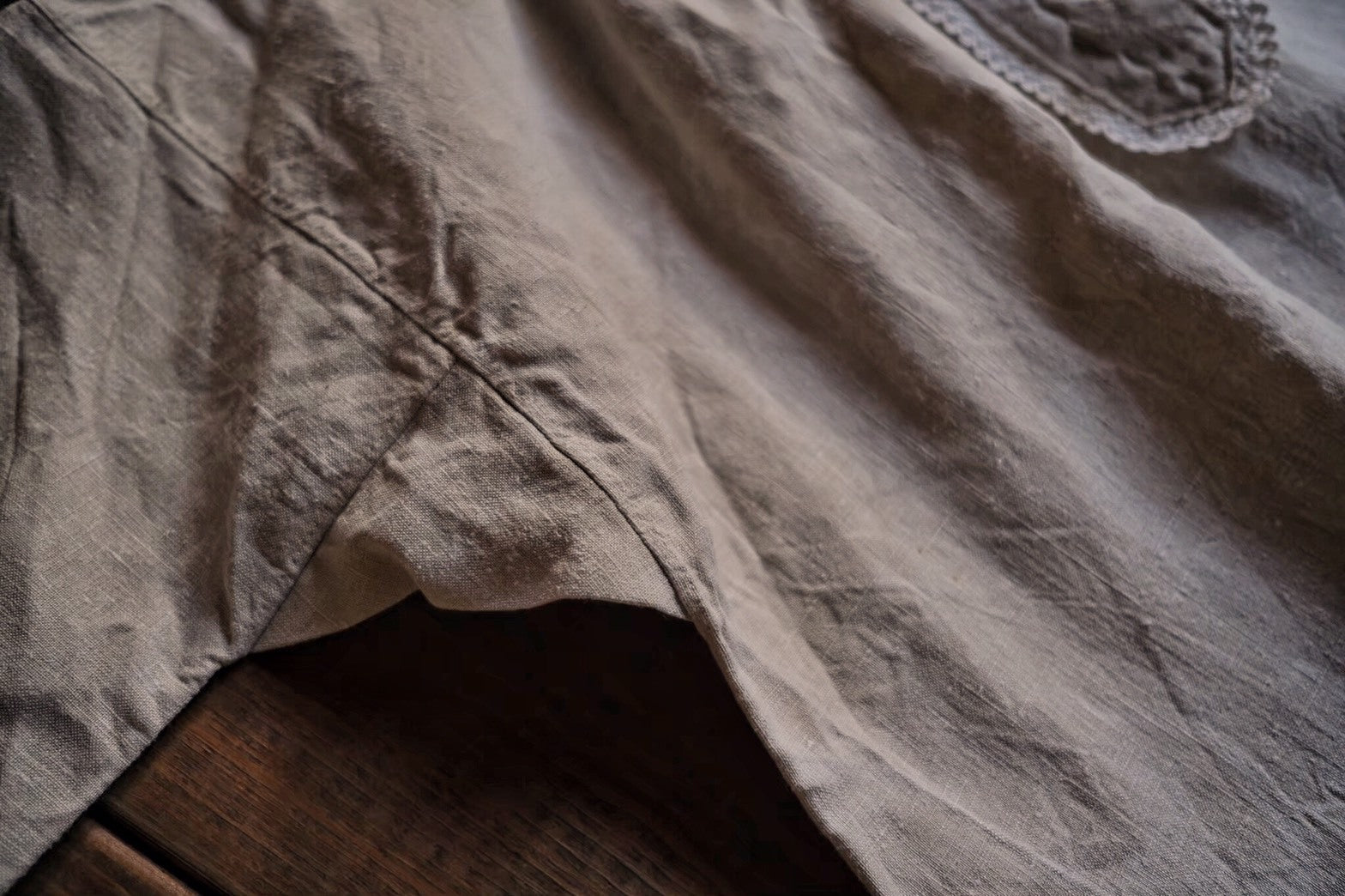 1900's French Farmer Shirt / 法國農夫麻料衫